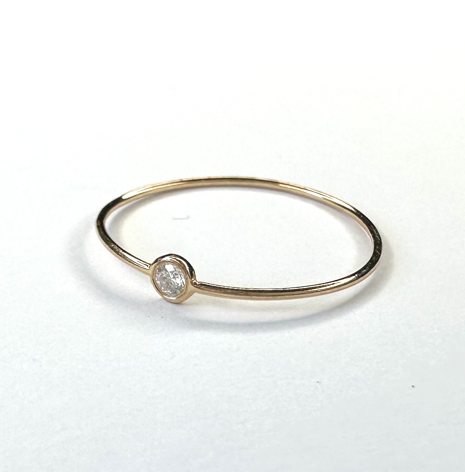 Bague simple diamant unique