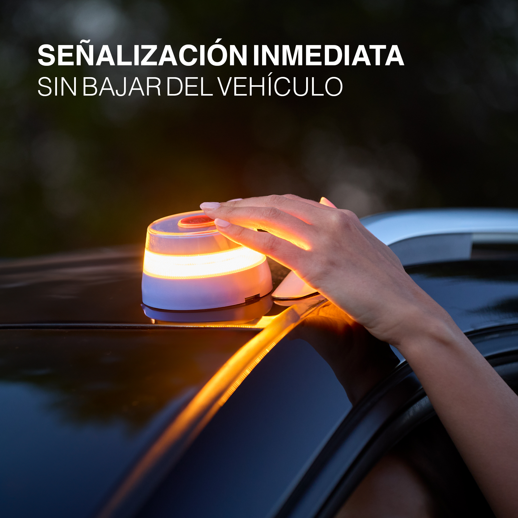 Luz de Emergencia V16 SafetyTech con Geolocalización | Homologada DGT 3.0