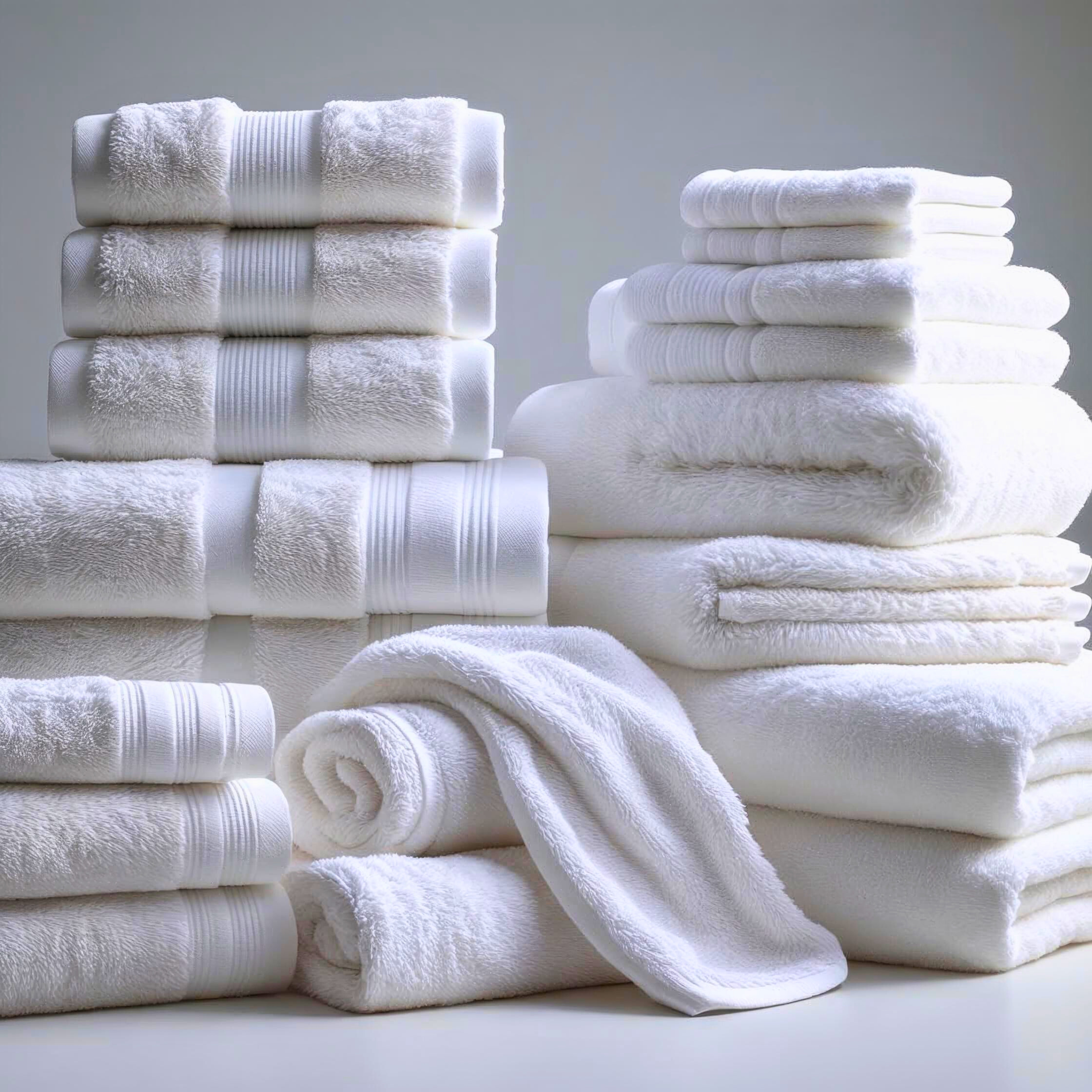 Luxury White Towel Set