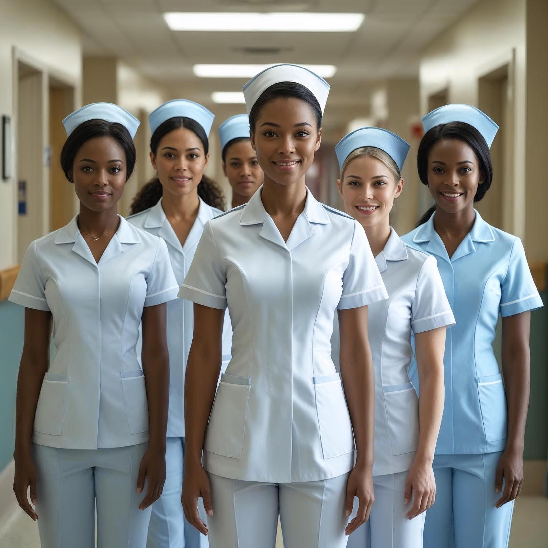 Professional Nurse Uniform Set