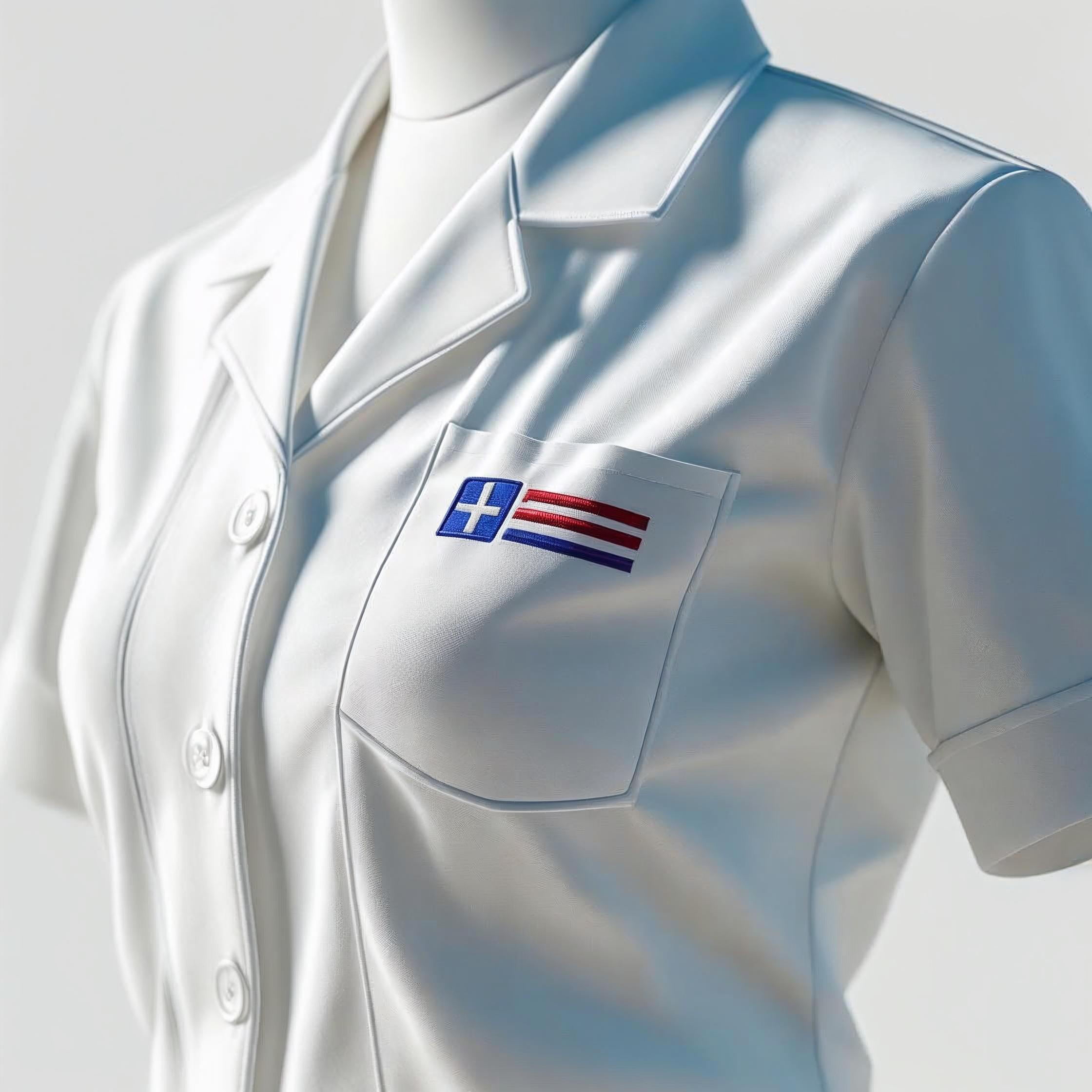 White Short-Sleeve Uniform Shirt