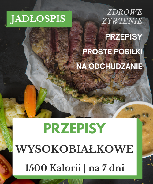 Dieta Wysokobiałkowa Jadłospis na 7 dni 1500 kcal