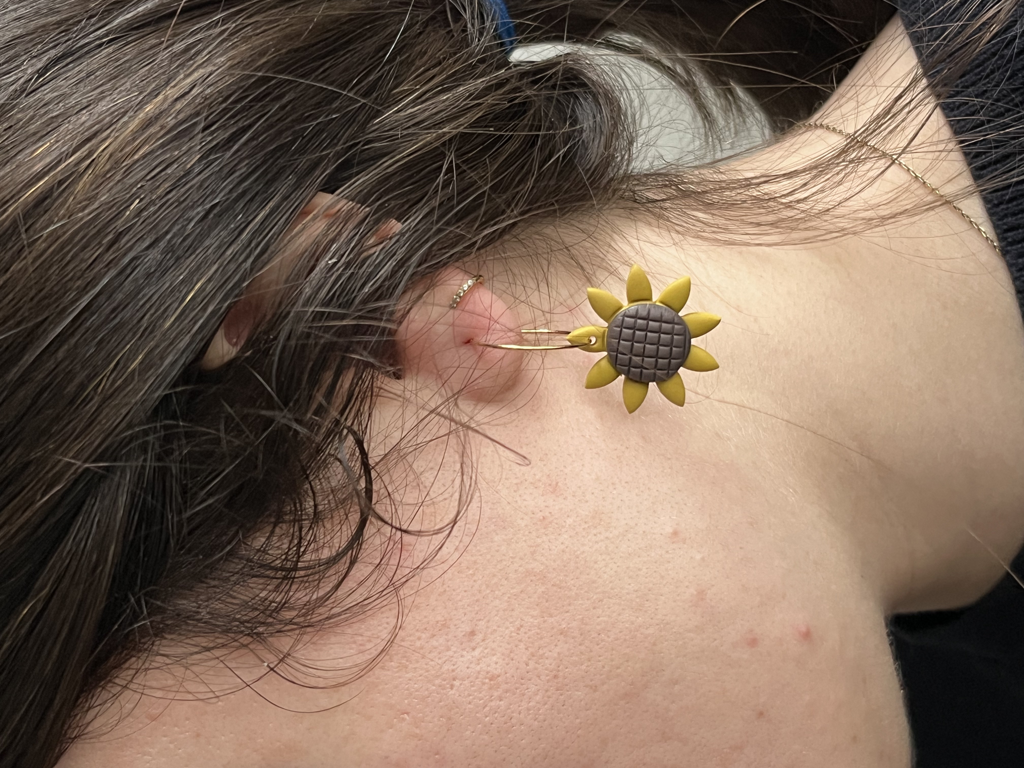 corazón dorada/plateada 