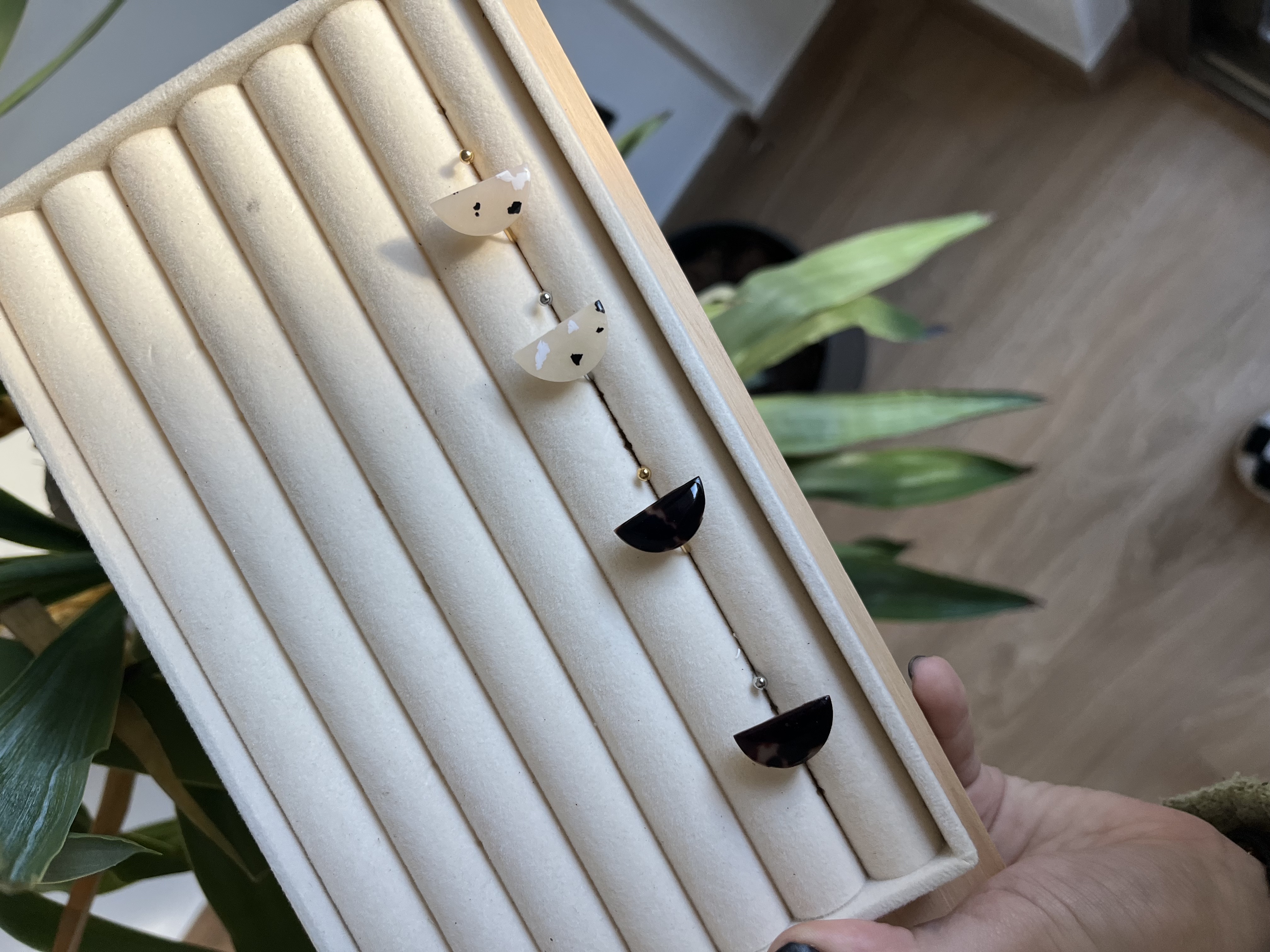 Anillo ajustable marron 