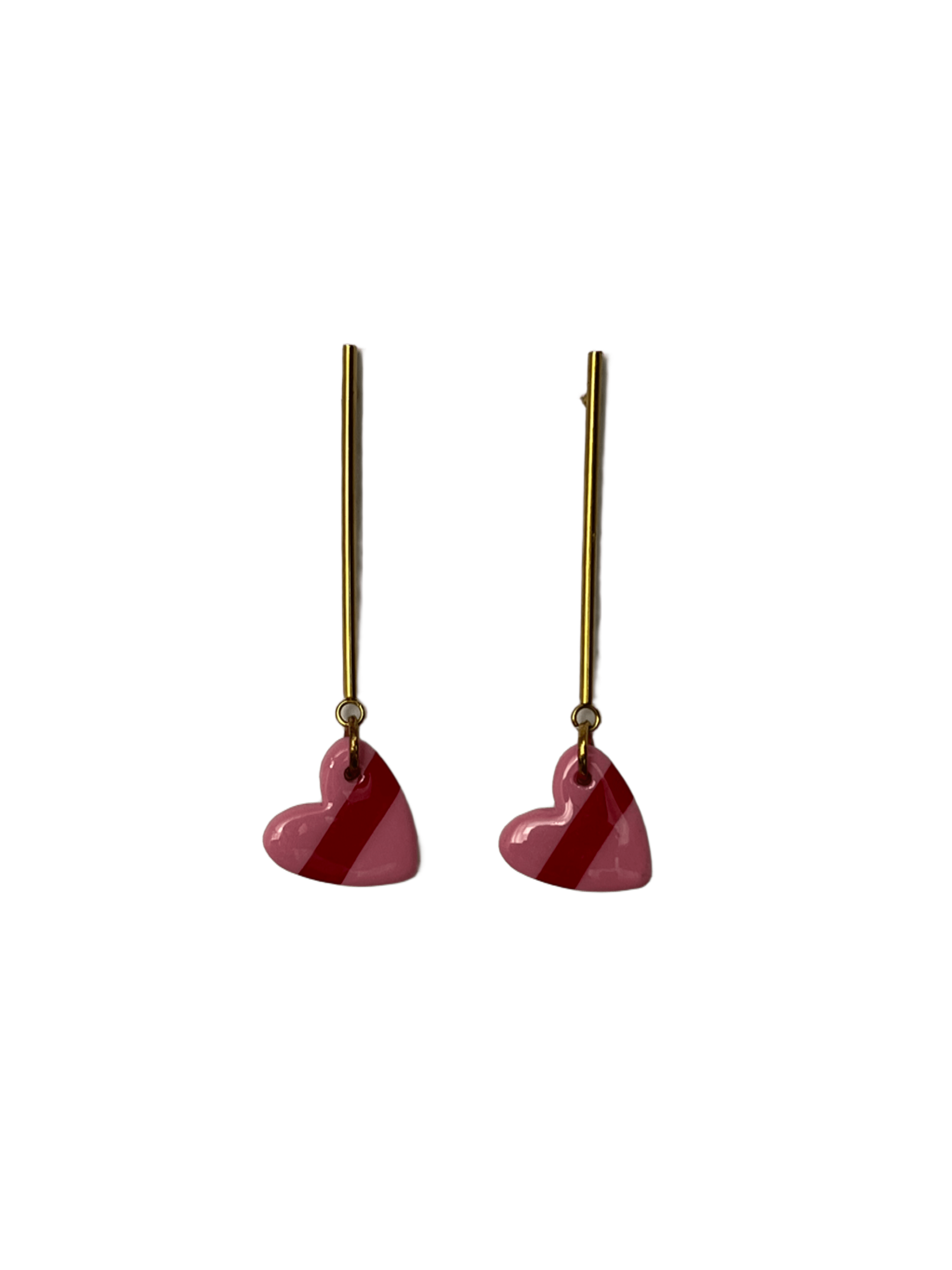 Baston corazon rosa y rojo 