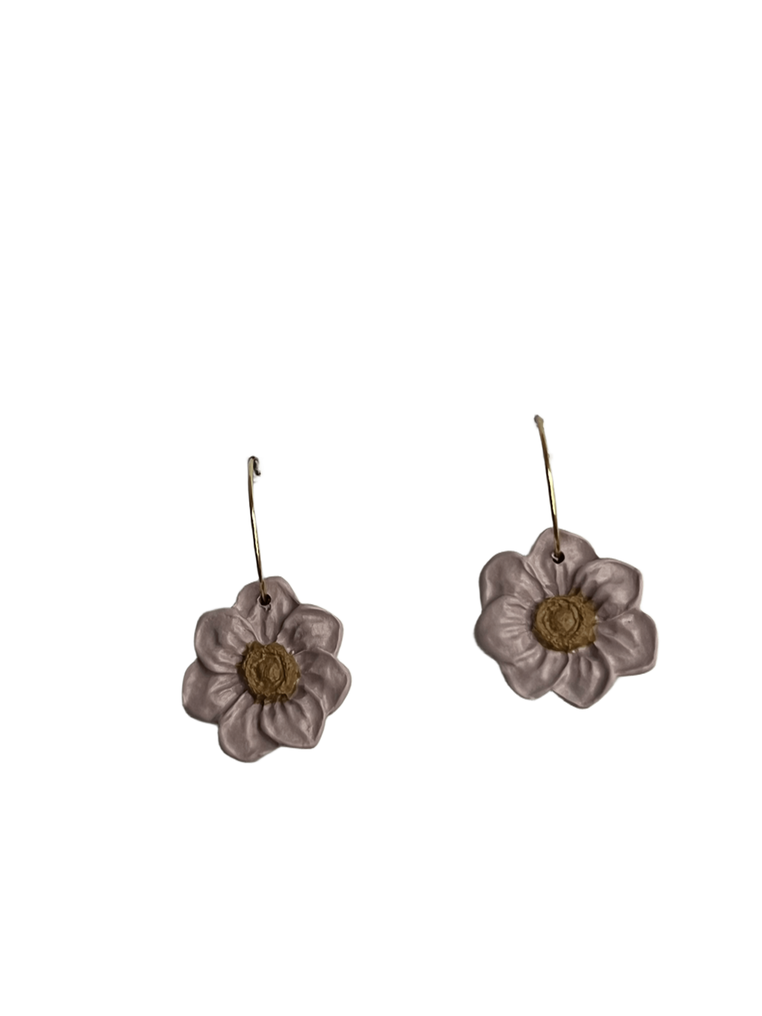 Flor lila dorada/plateada 