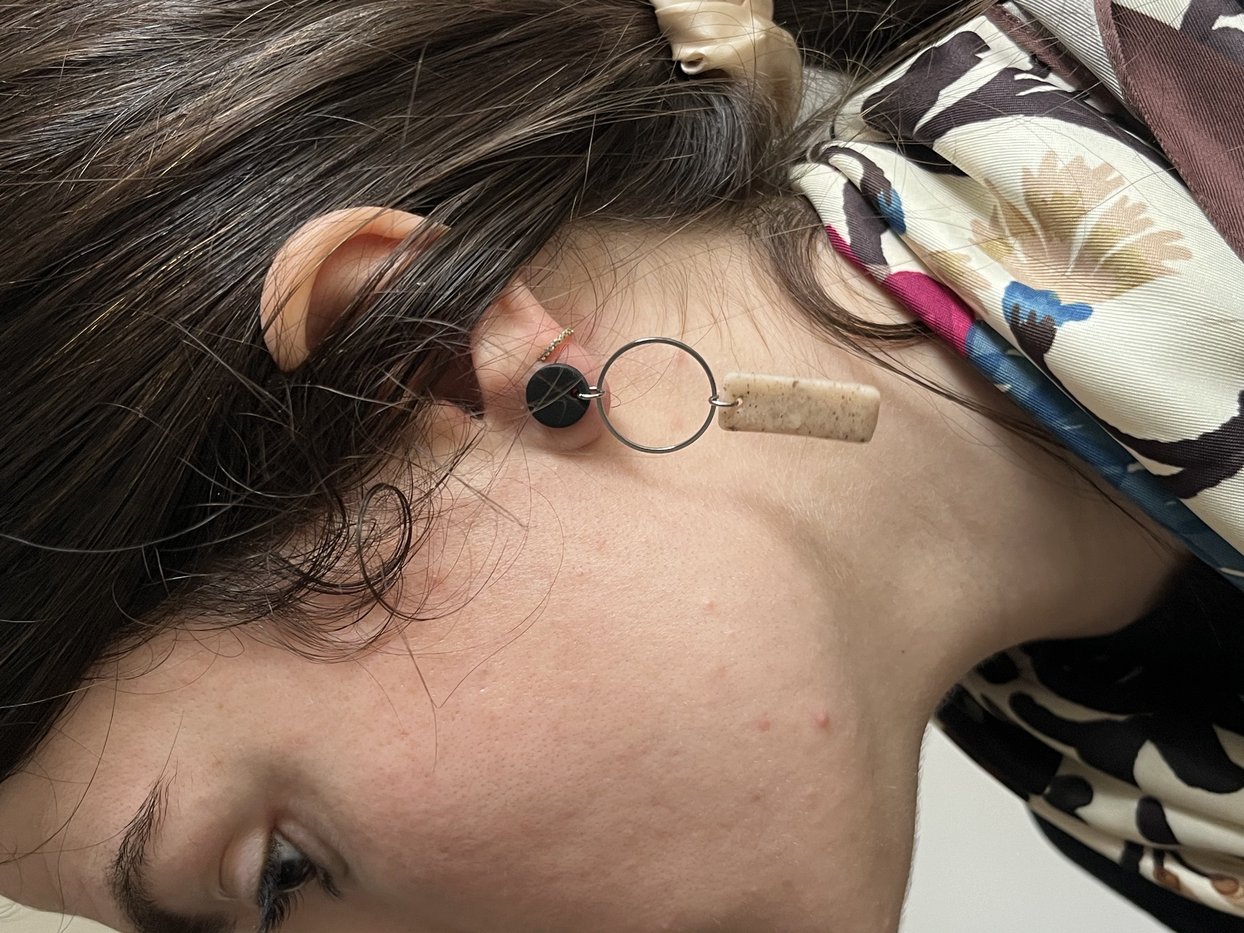 Trio dorada/plateada piedra