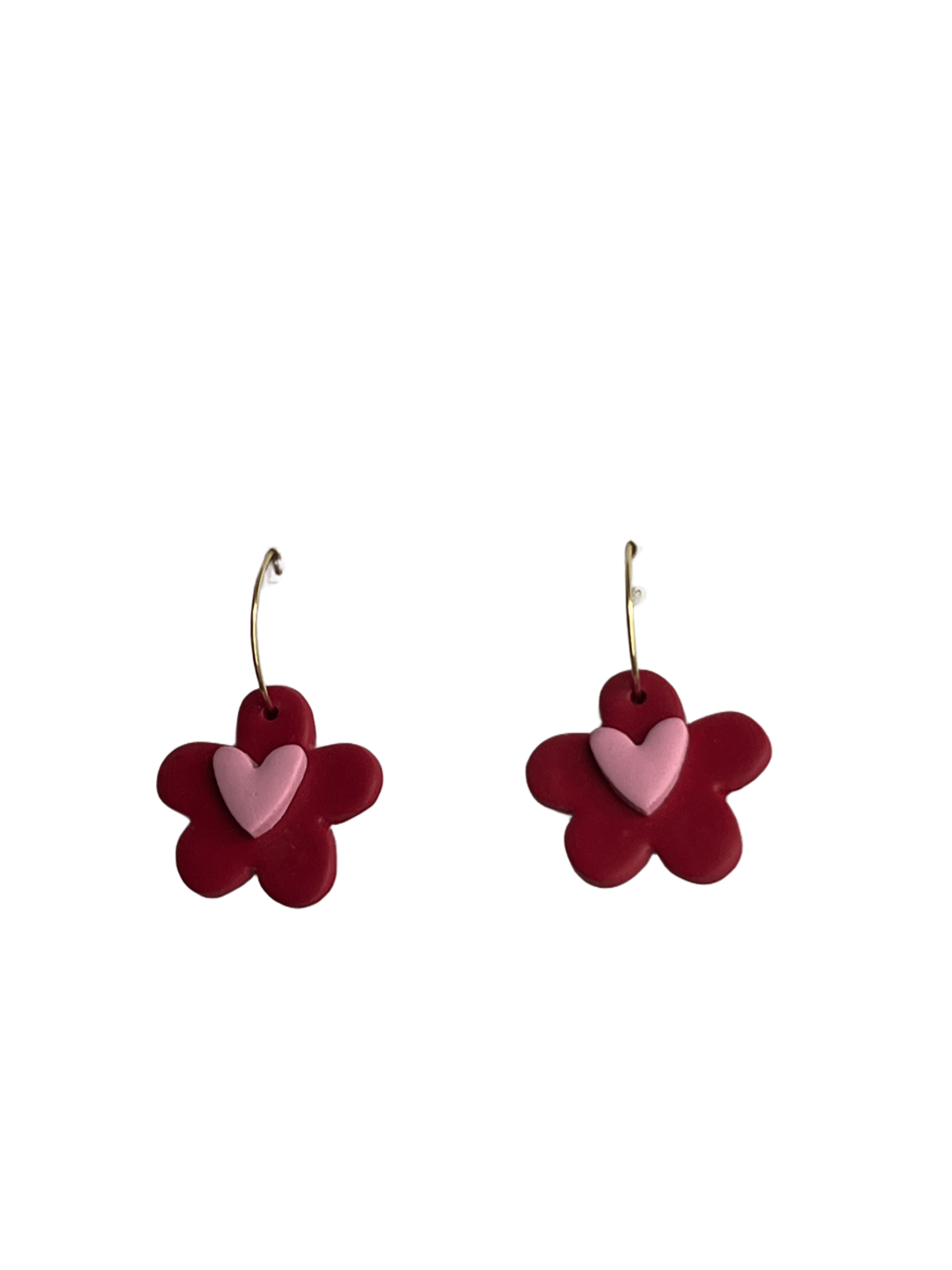 corazón dorada/plateada 