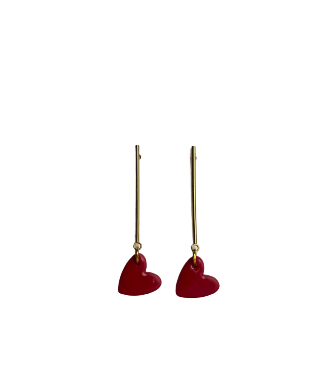 Baston corazón rojo