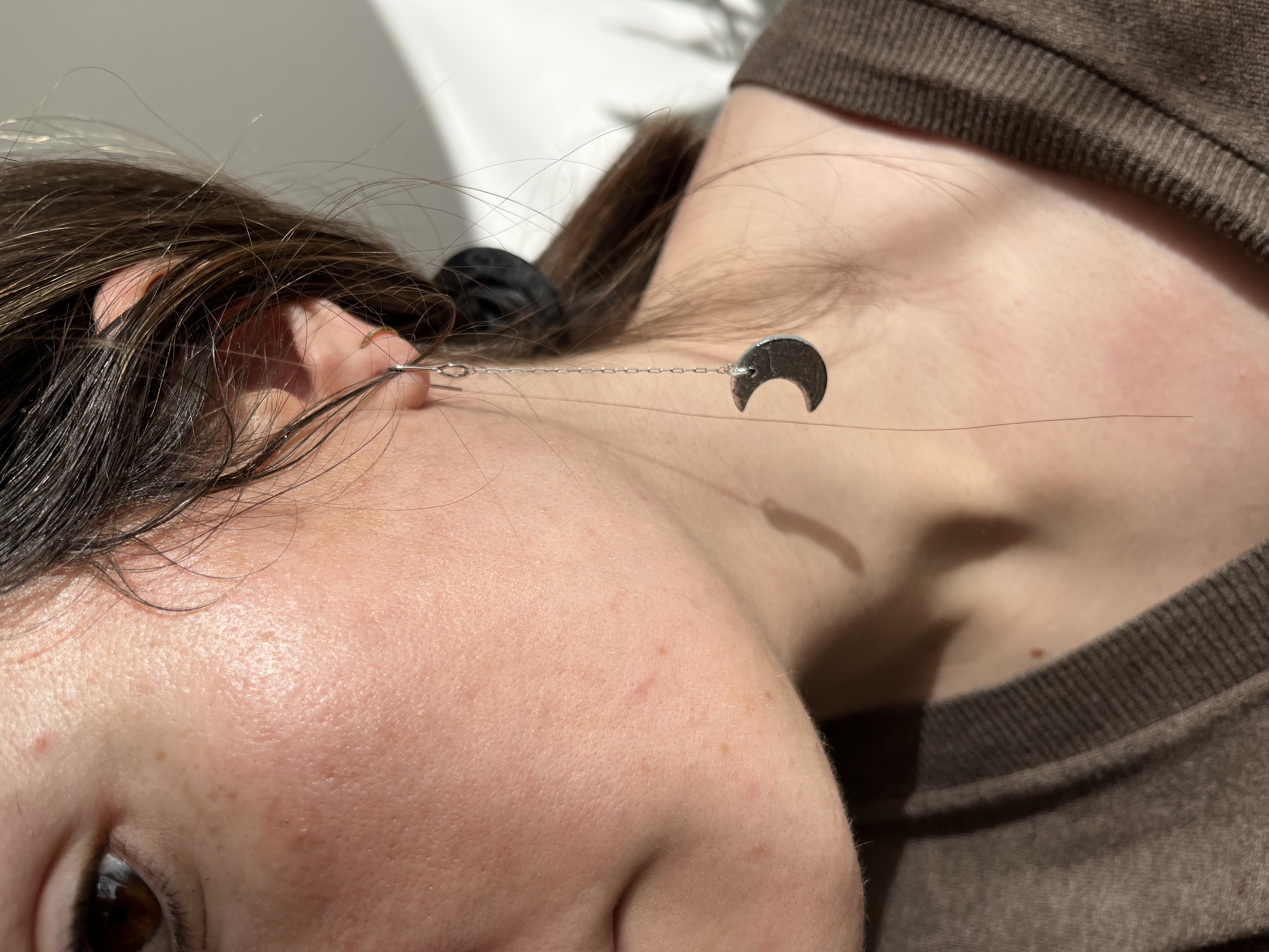 Mini lunas plateadas 