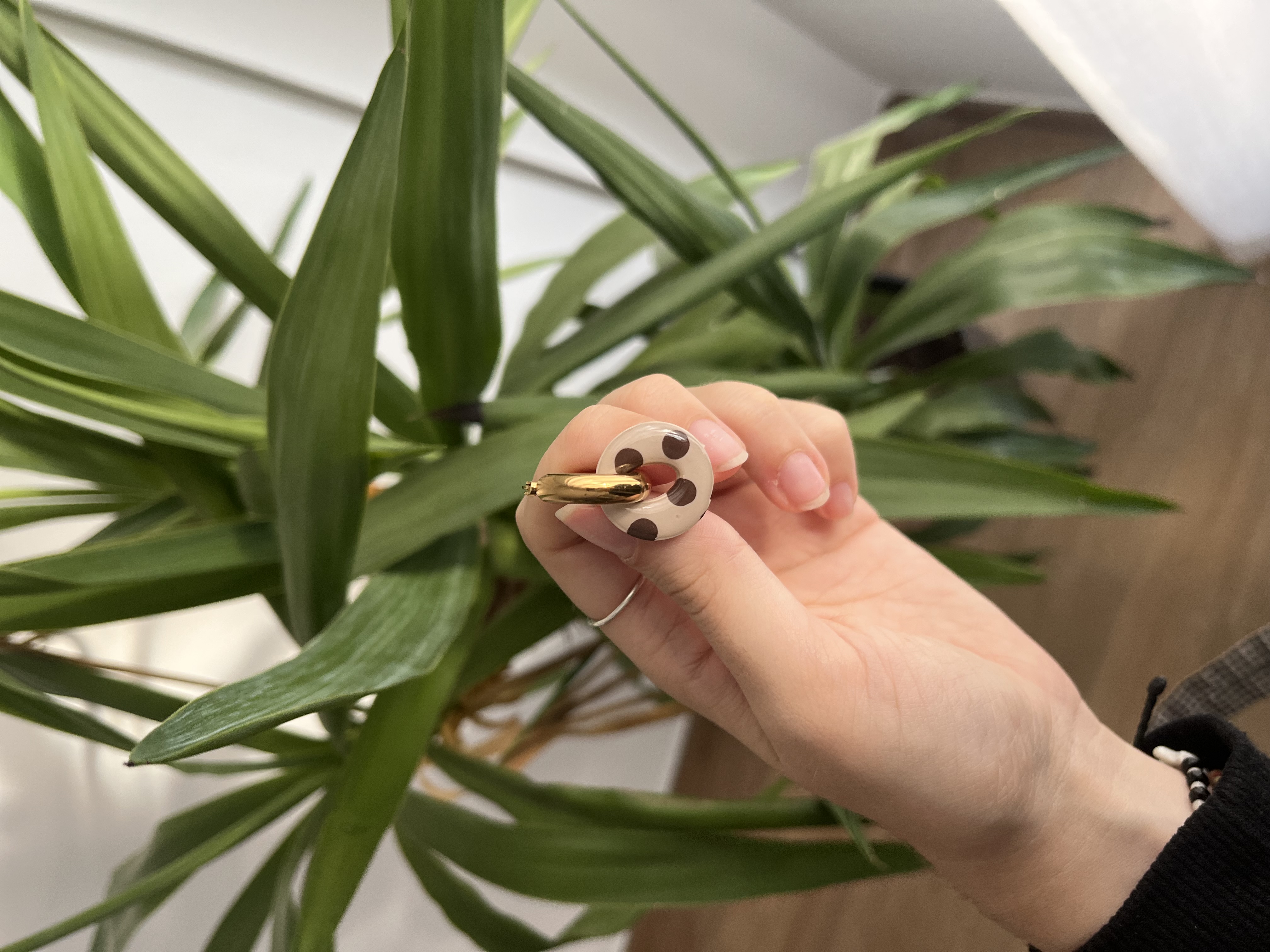 Aro charms flotadores lunares 