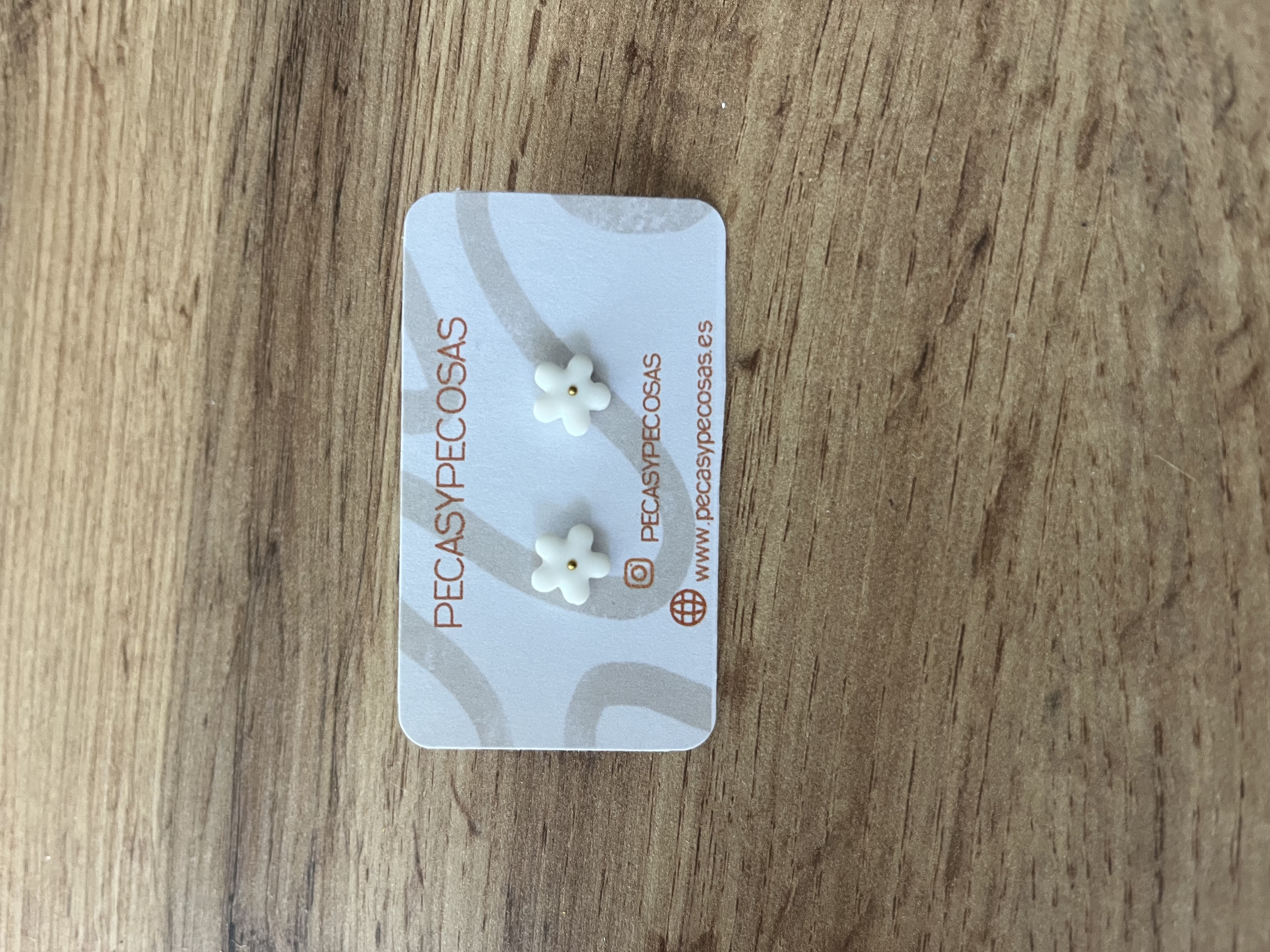 Flores blanca y dorado  minis