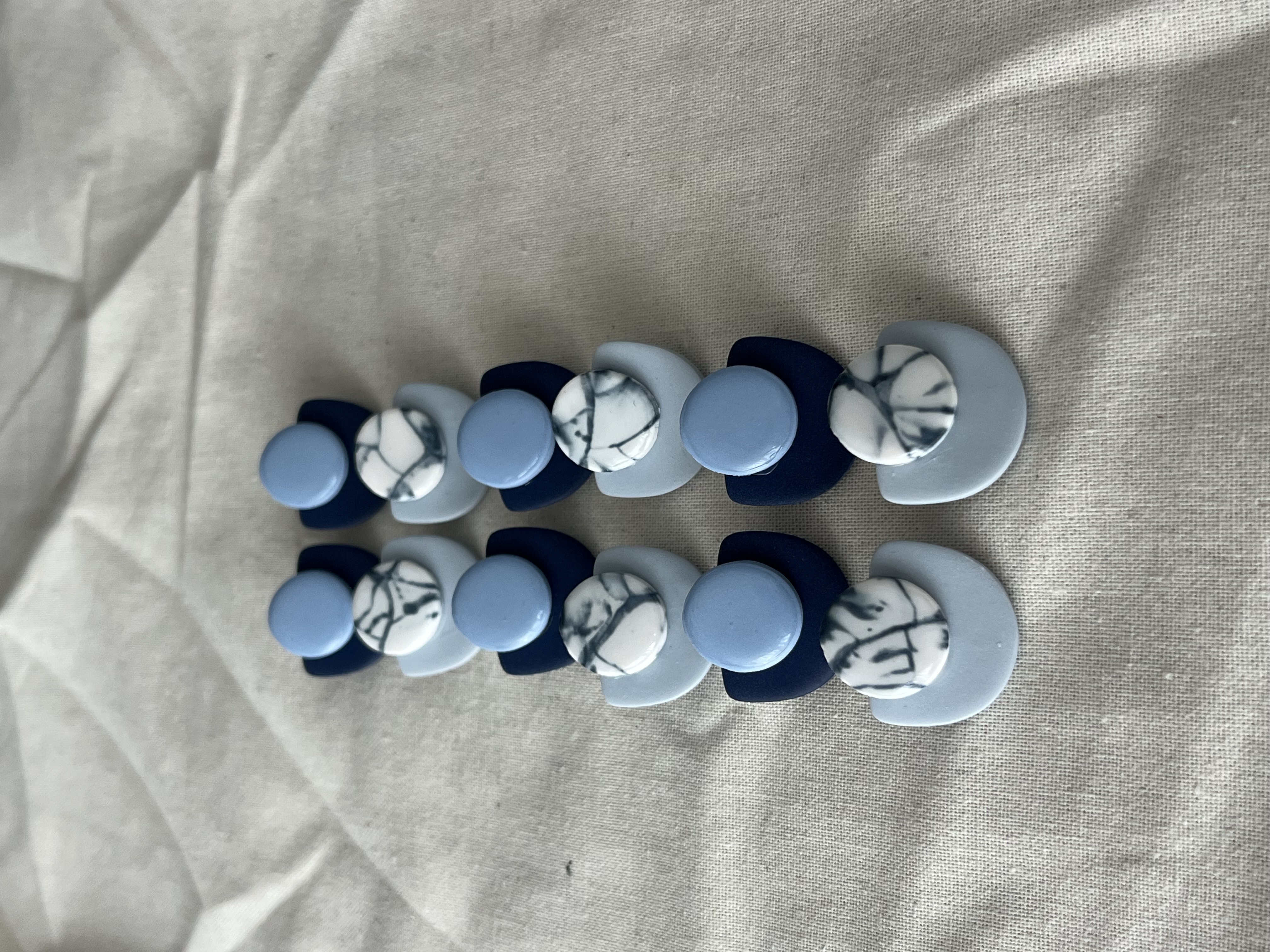 Pendientes marmolado 