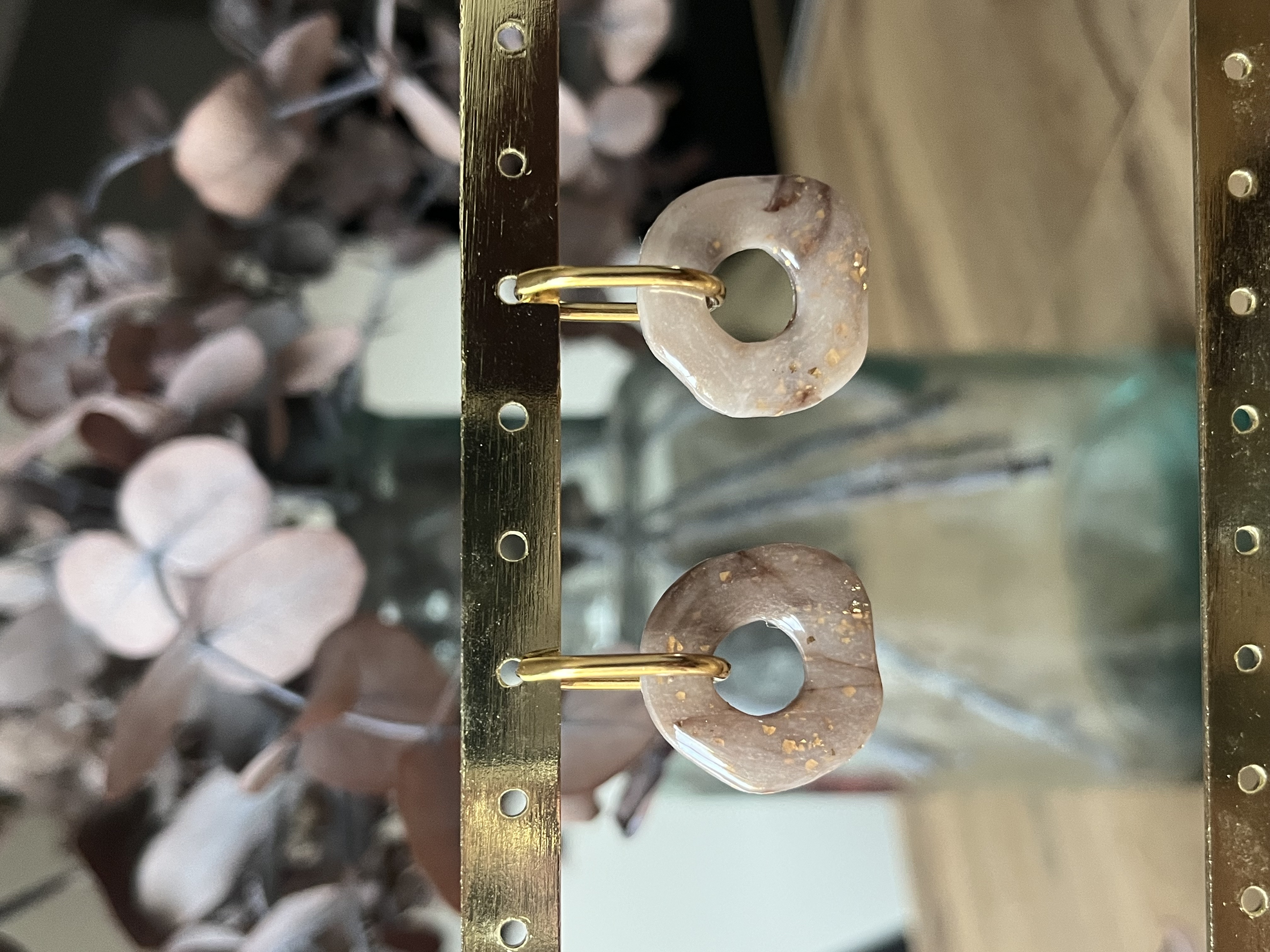 Aro charms marmolada marron