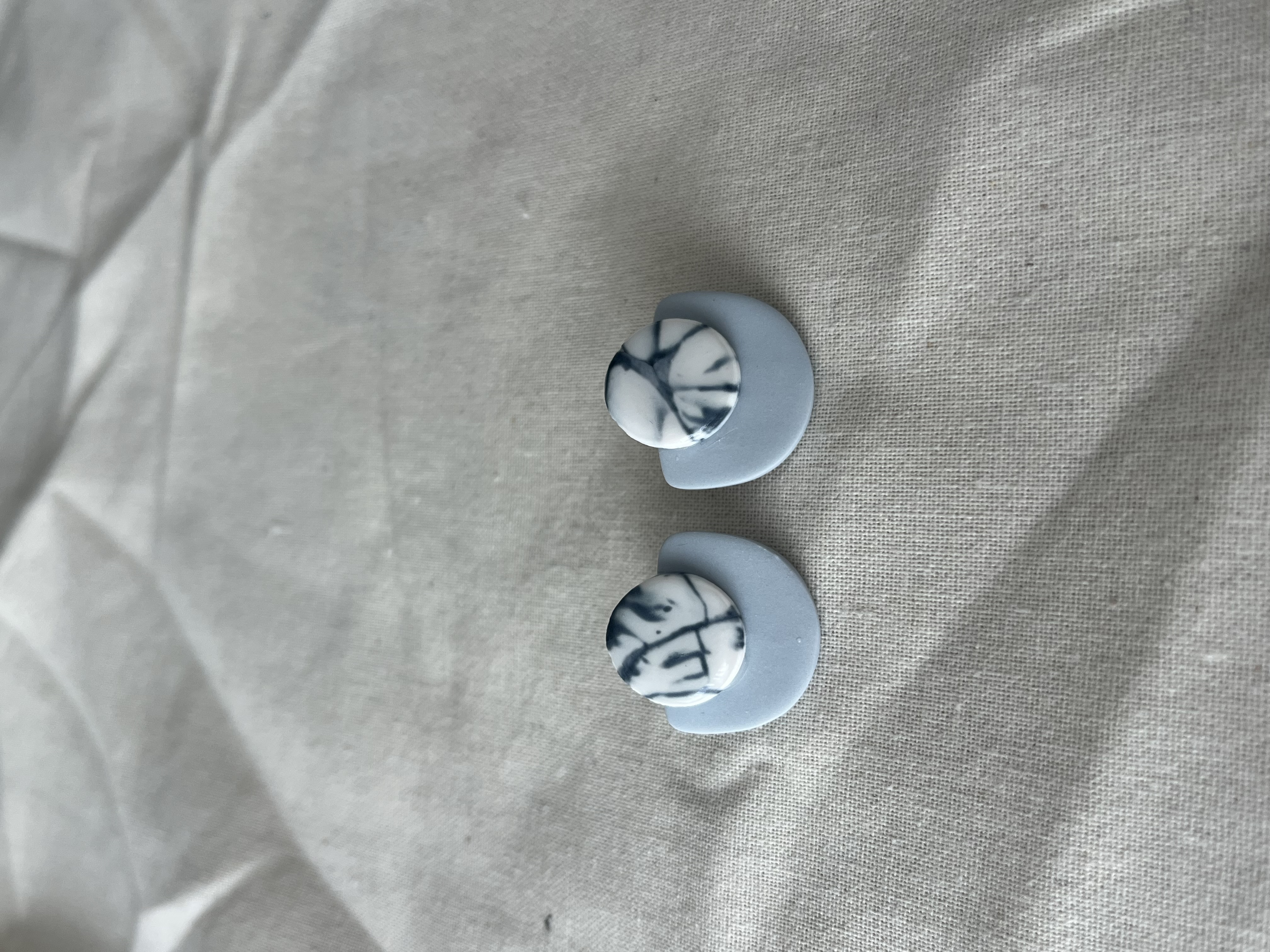 Pendientes marmolado 