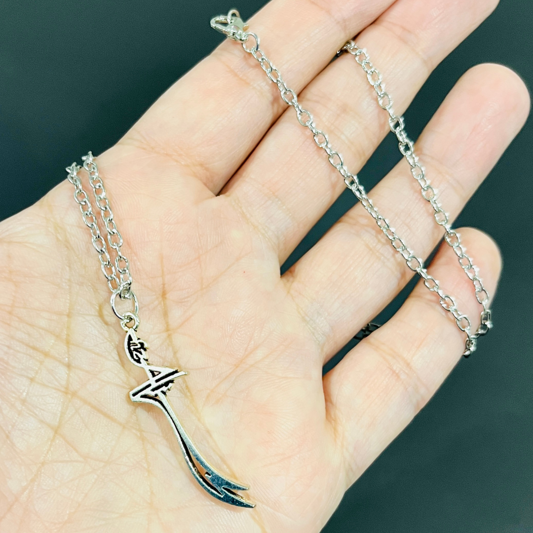 Zulfiqar Unisex Necklace, La Fatah Illa Ali Tiny Ya Ali Zulfikar Necklace