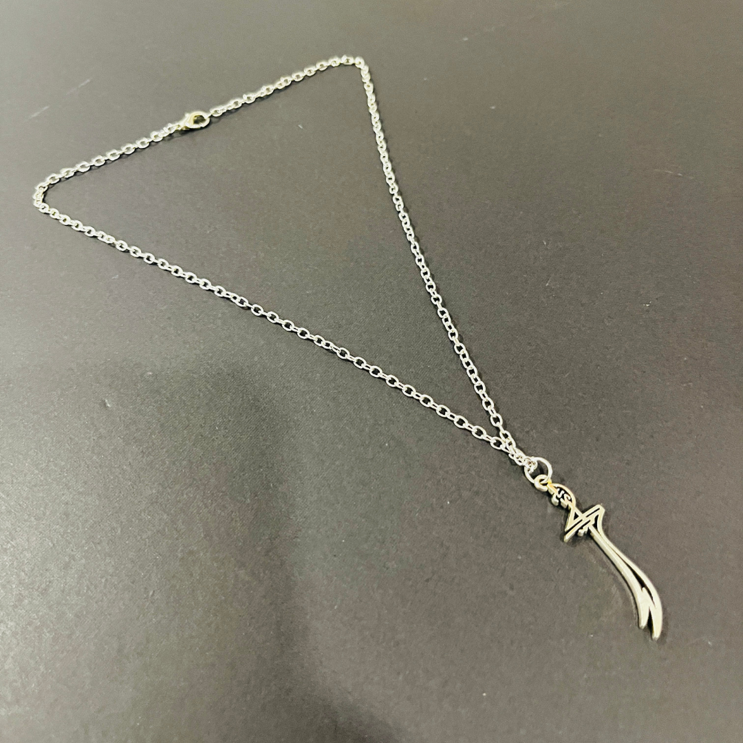 Zulfiqar Unisex Necklace, La Fatah Illa Ali Tiny Ya Ali Zulfikar Necklace