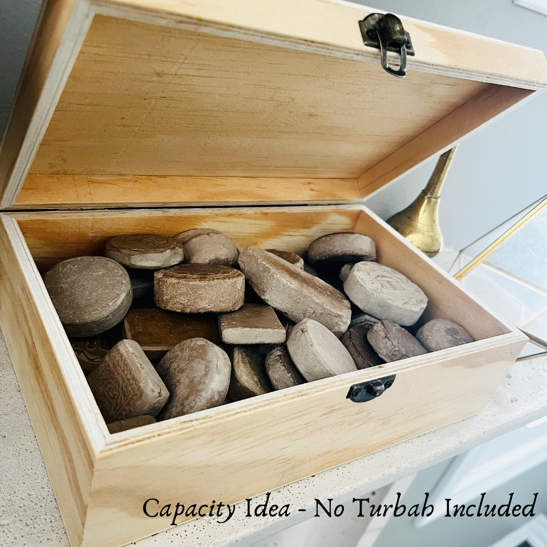 Imam Ali Islamic Wooden Tasbeeh & Turbah Box | La Fatah illa Ali La Sayf illa Zulfiqar in Arabic