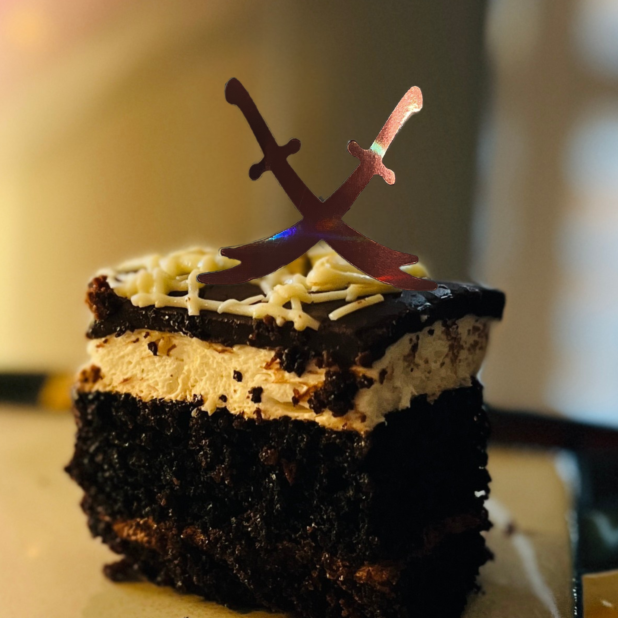 Double Zulfiqar Cupcake Toppers for Imam Ali Eid Ghadeer Party Decor