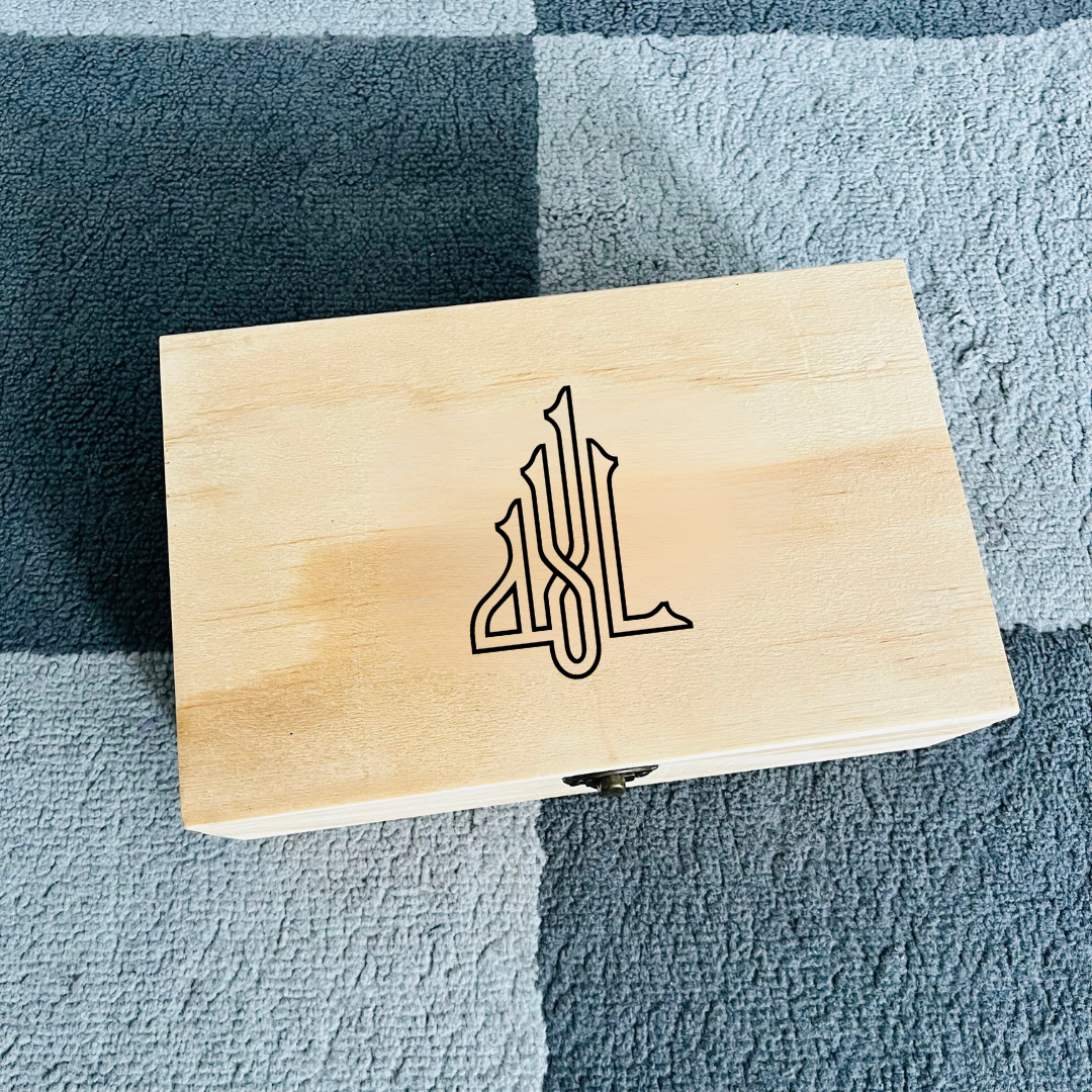 Allah Arabic Calligraphy Tasbeeh & Turbah Box – Islamic Decor Engraved Keepsake Gift