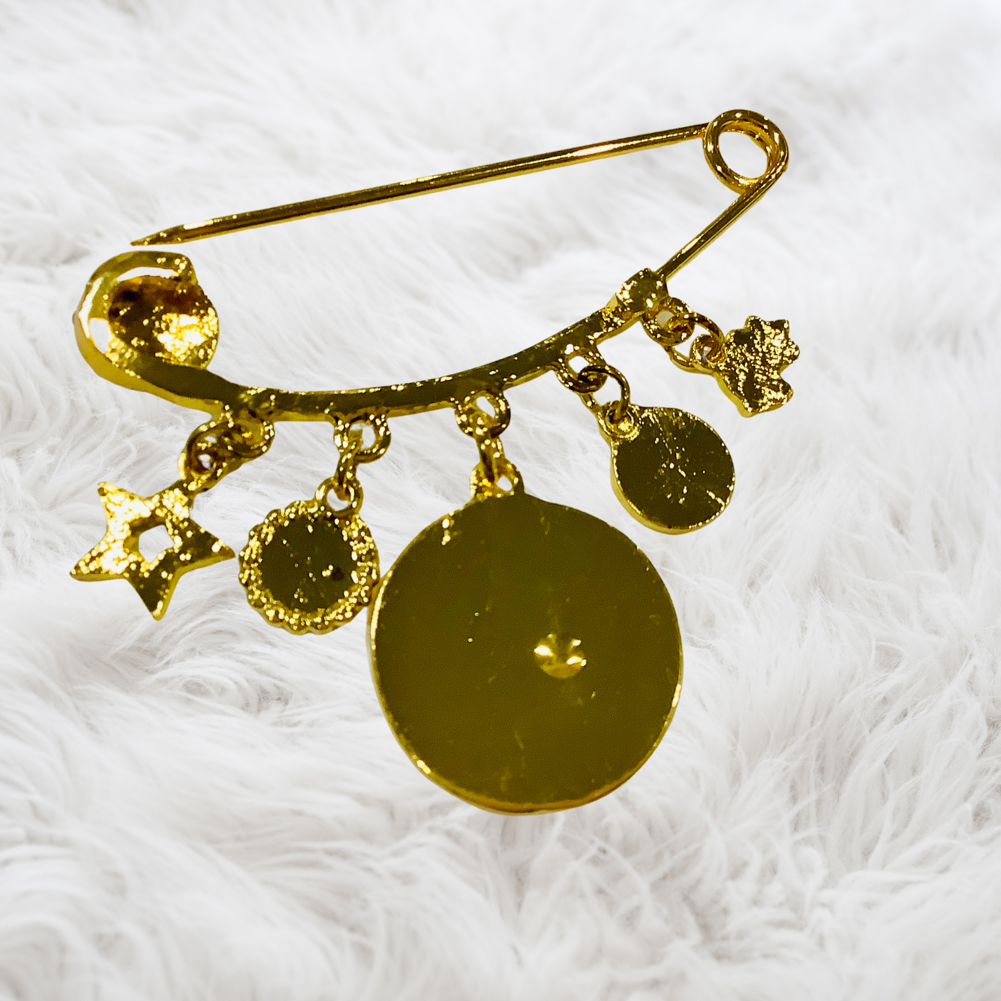 Mashallah 4 Qul New Baby Boy Evil Eye Brooch Pin, Baby Shower Gift