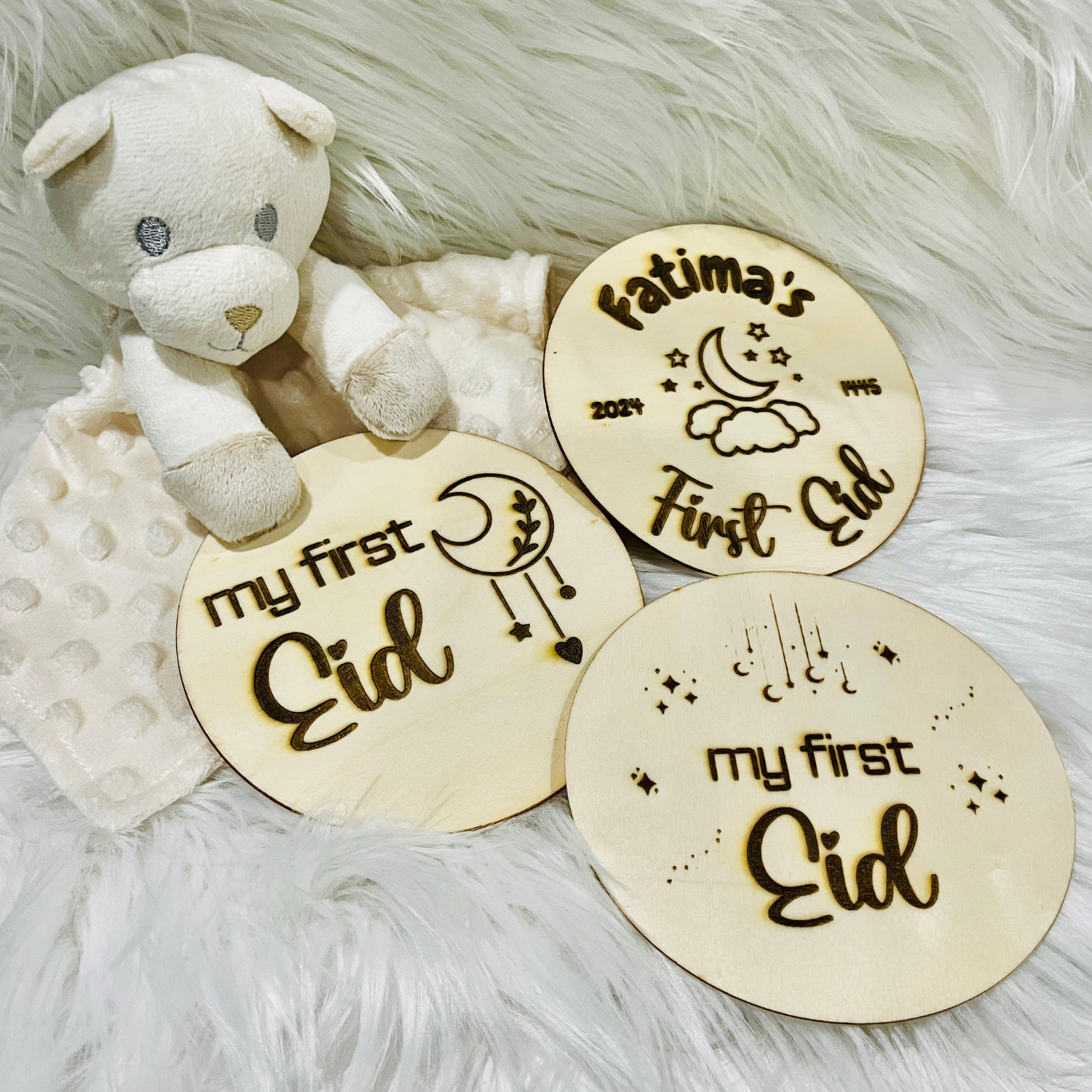My First Eid Baby Milestone Photoshoot Prop, Newborn Baby Photoshoot Prop, Ramadan Eid Decor, Nursery Decor, Custom Photo Prop