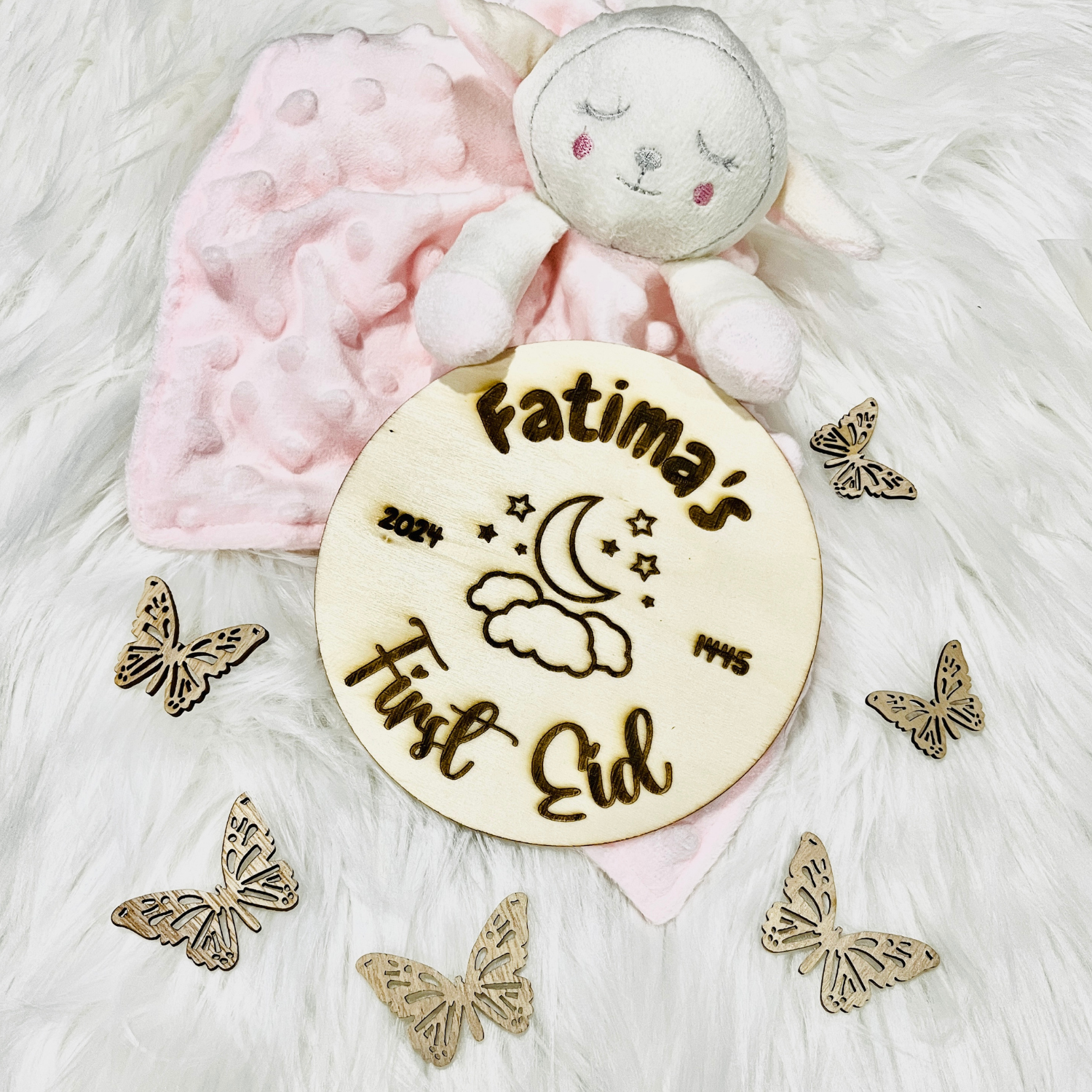 My First Eid Baby Milestone Photoshoot Prop, Newborn Baby Photoshoot Prop, Ramadan Eid Decor, Nursery Decor, Custom Photo Prop