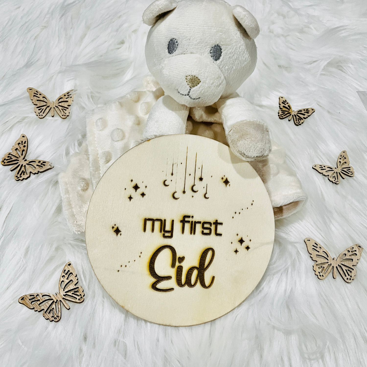 My First Eid Baby Milestone Photoshoot Prop, Newborn Baby Photoshoot Prop, Ramadan Eid Decor, Nursery Decor, Custom Photo Prop