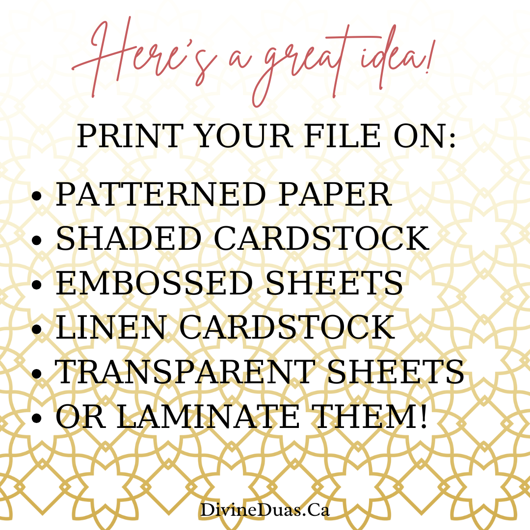 Eid Mubarak Decor Water Bottle Label Wrappers, Eid Fitr Adha Ghadeer Mubahila, Purple and Gold Digital Download