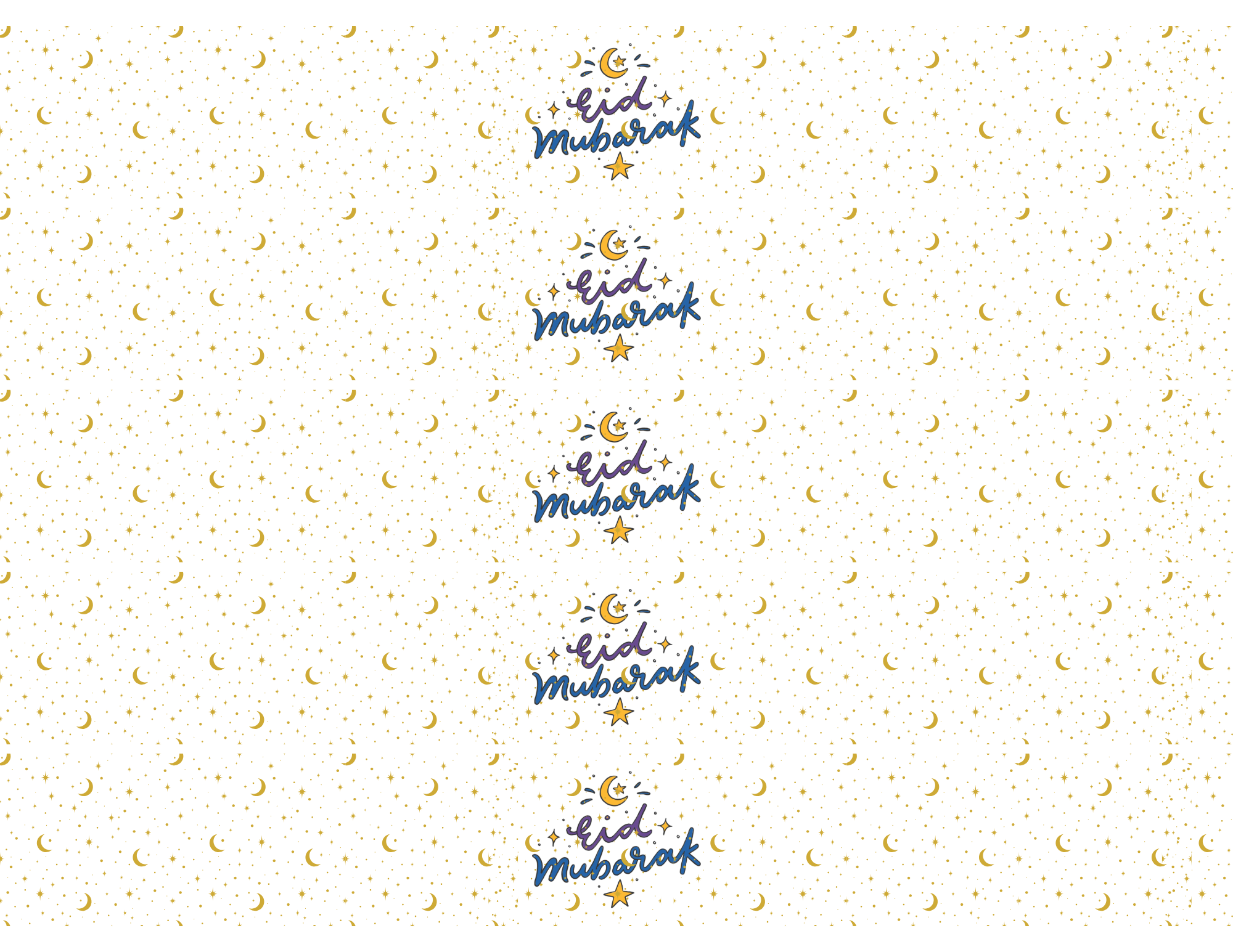 Eid Mubarak Decor Water Bottle Label Wrappers, Eid Fitr Adha Ghadeer Mubahila, Moon Decor Digital Download