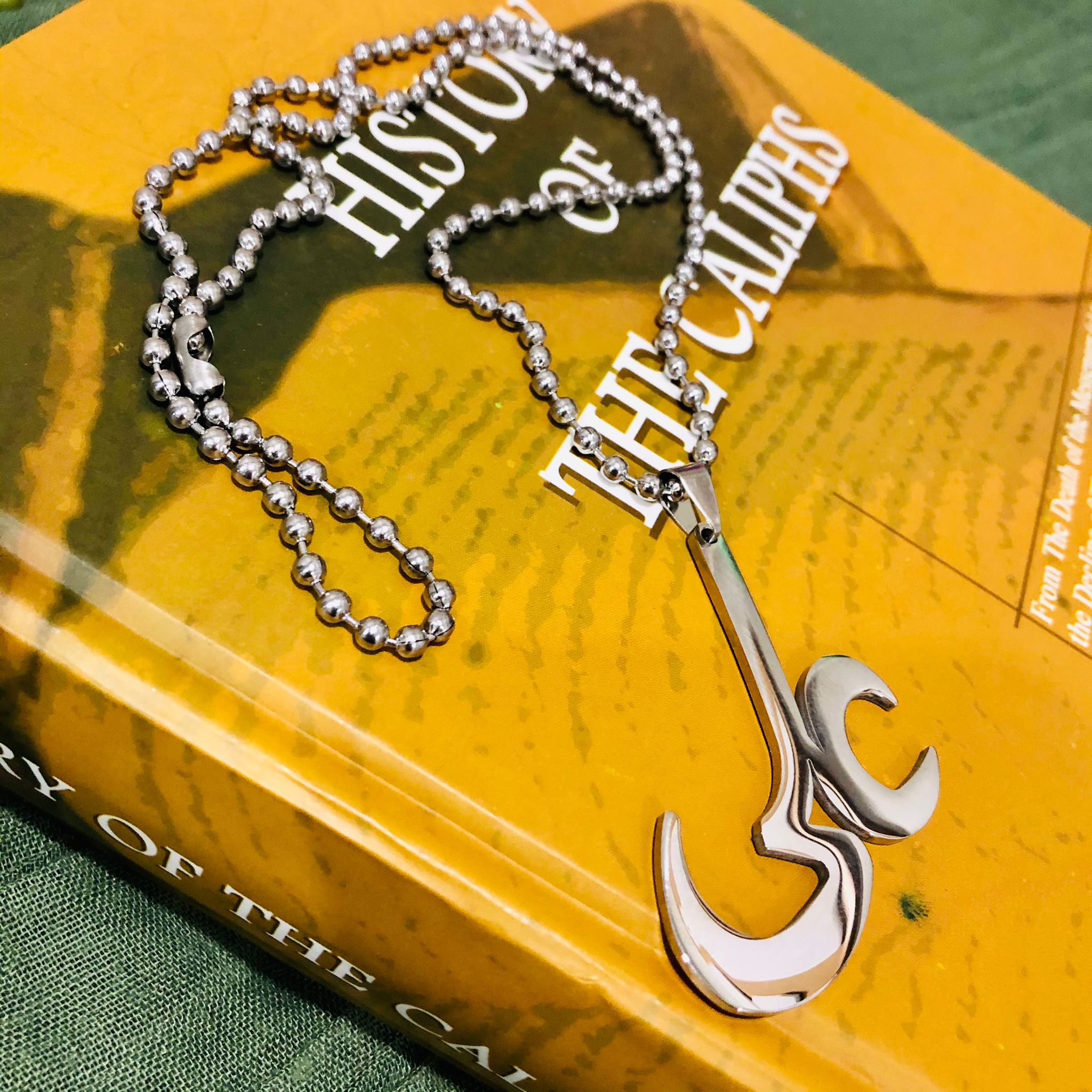 Large Ya Ali Silver Necklace and Car Hanging Gift