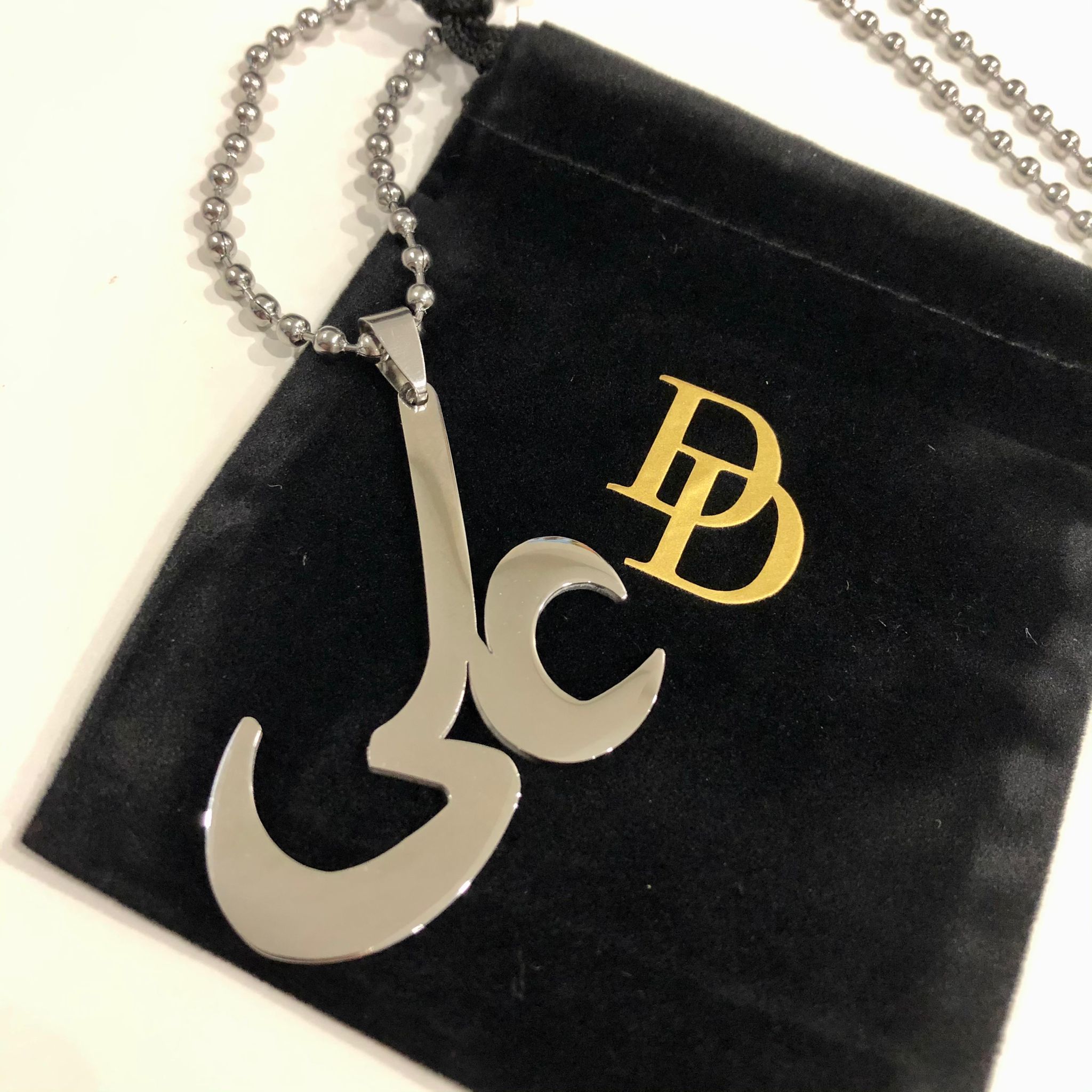 Large Ya Ali Silver Necklace and Car Hanging Gift