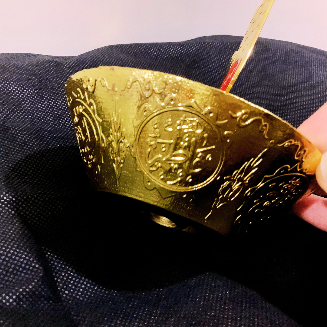 Alam Shia Panja Gold, Ya Abbas Panja, Shia Islam Home Decor, Wedding Nikah, Imam Hussain Ahlulbayt Karbala Arbaeen Muharram Ashura