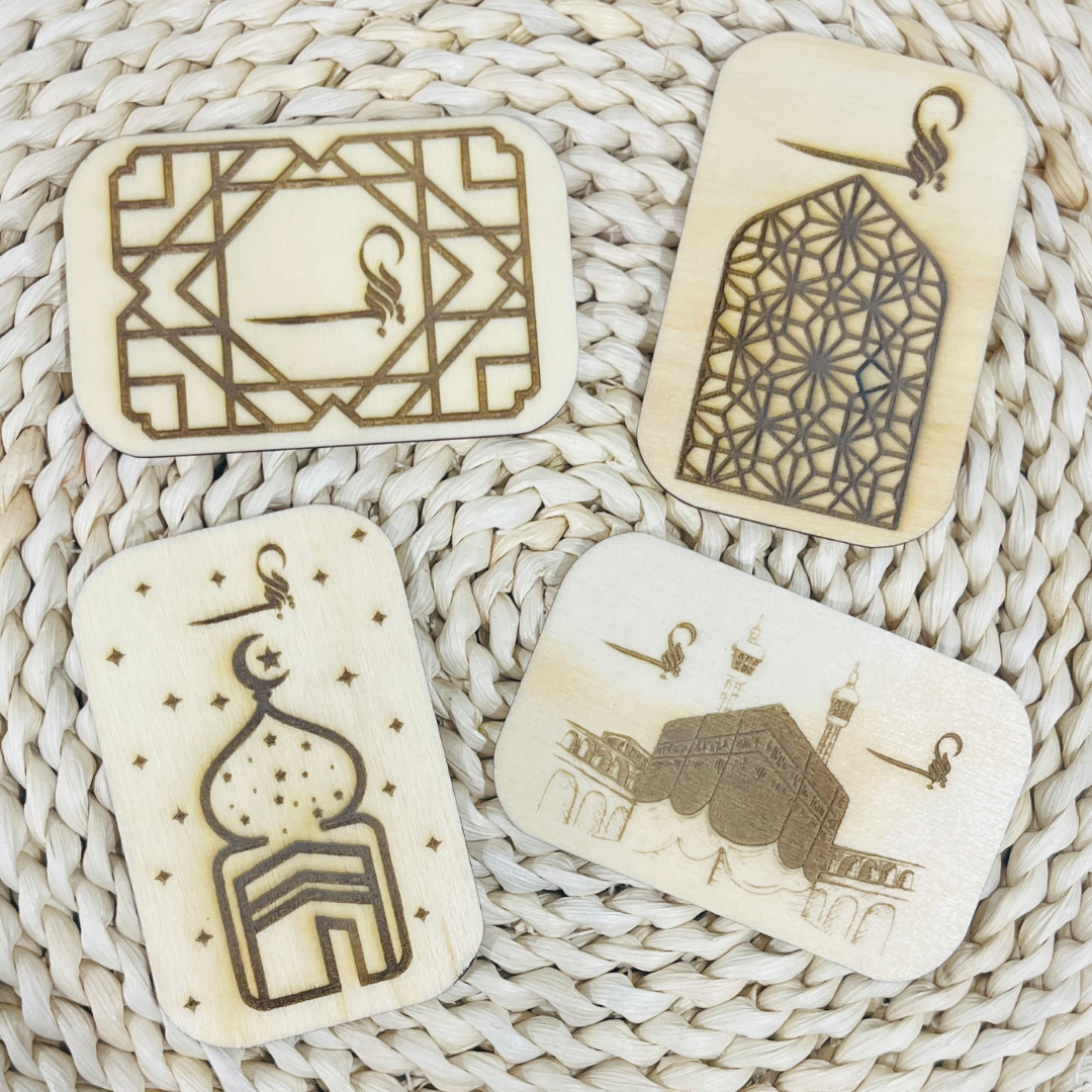 Sajadah Slate Wooden Mohr Turbah,  Muharram Majalis Tabarruk, Ziyarat Arbaeen, Wedding Nikah Favours