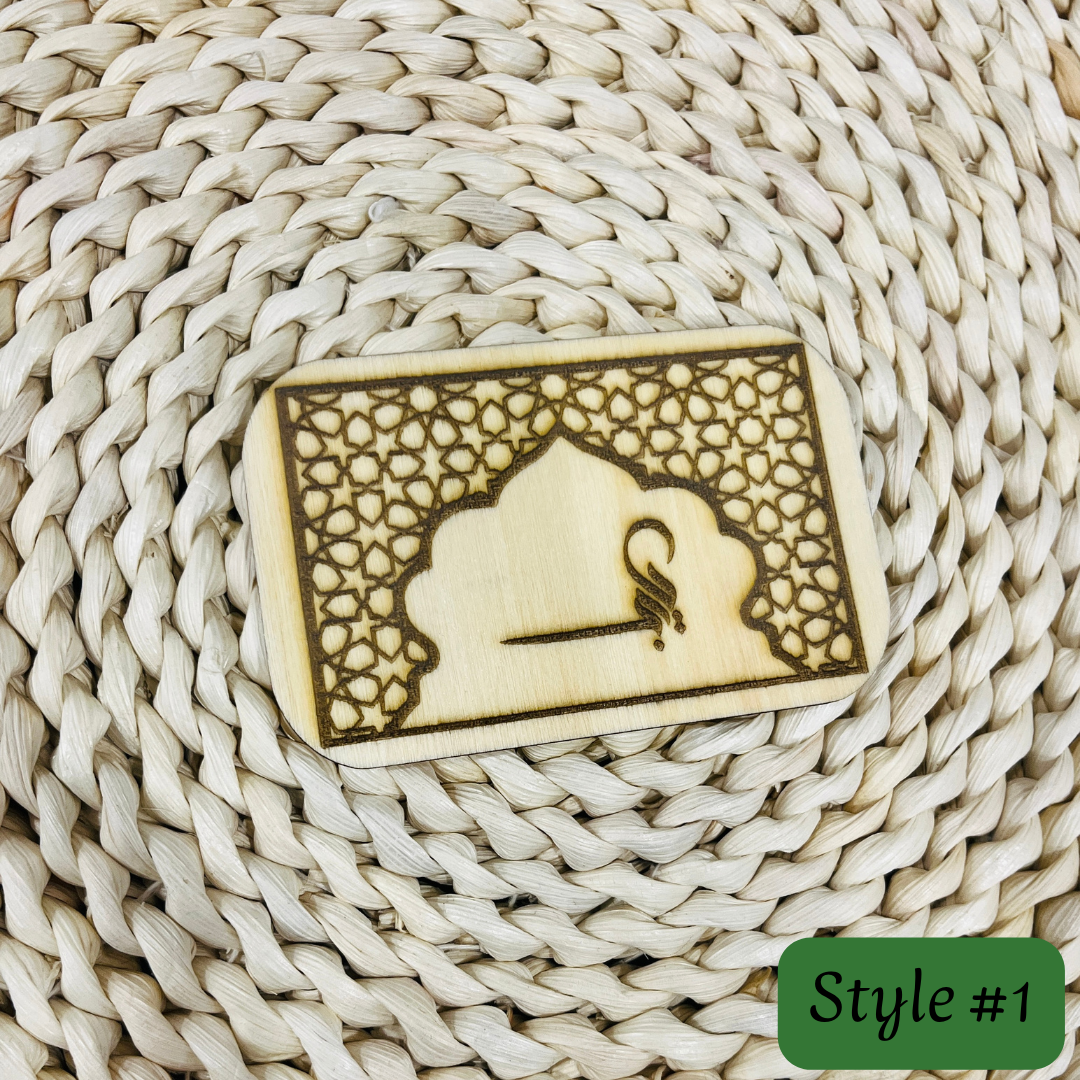 Sajadah Slate Travel Wooden Mohr Turbah,  Muharram Majalis Tabarruk, Ziyarat Arbaeen, Wedding Nikah Favours