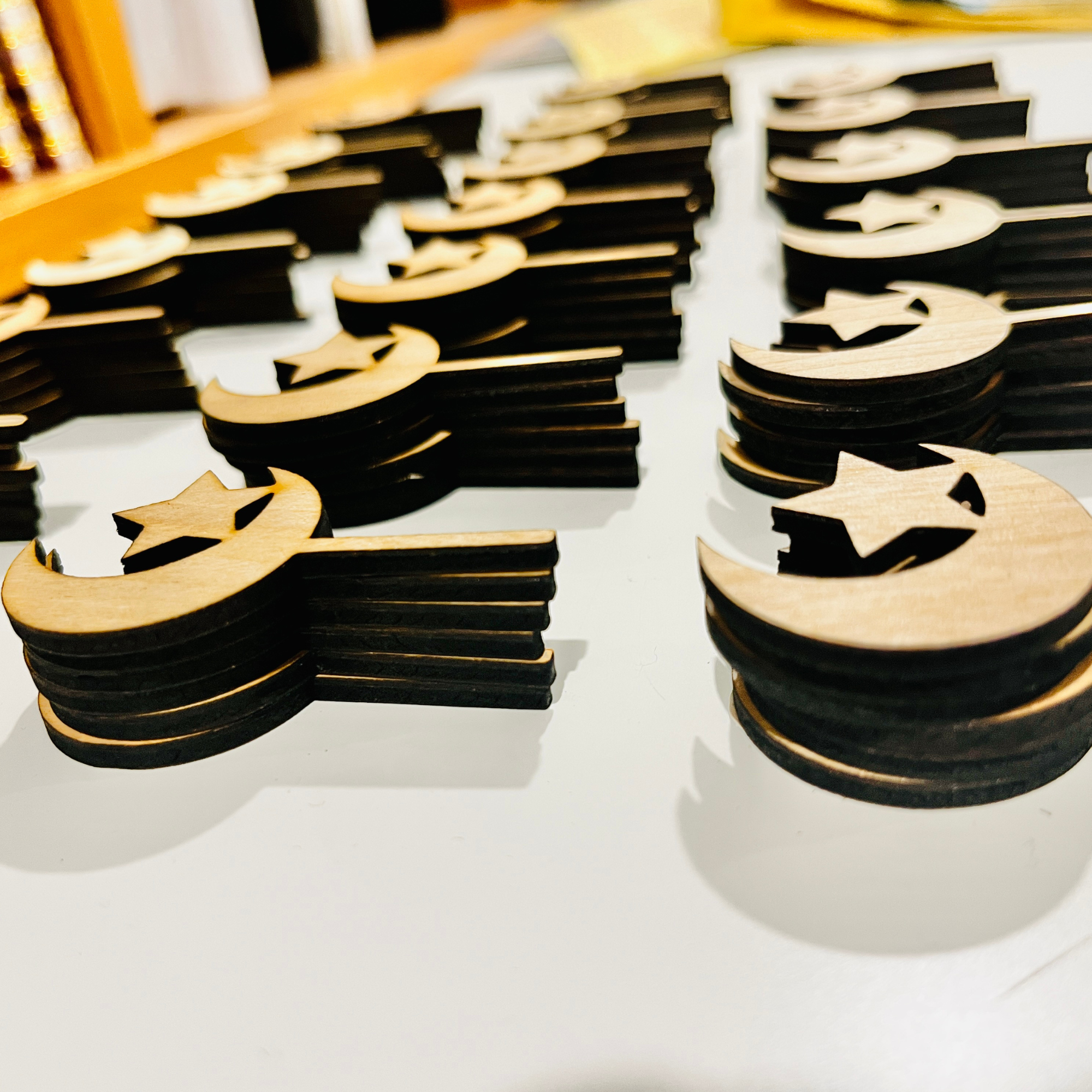 Ramadan Star Cake Topper, Eid Decor, Ramadan Iftar Menu Decor, Crescent Moon Ramadan Mubarak Sign, Ramadan Eid Decoration, Cupcake picks