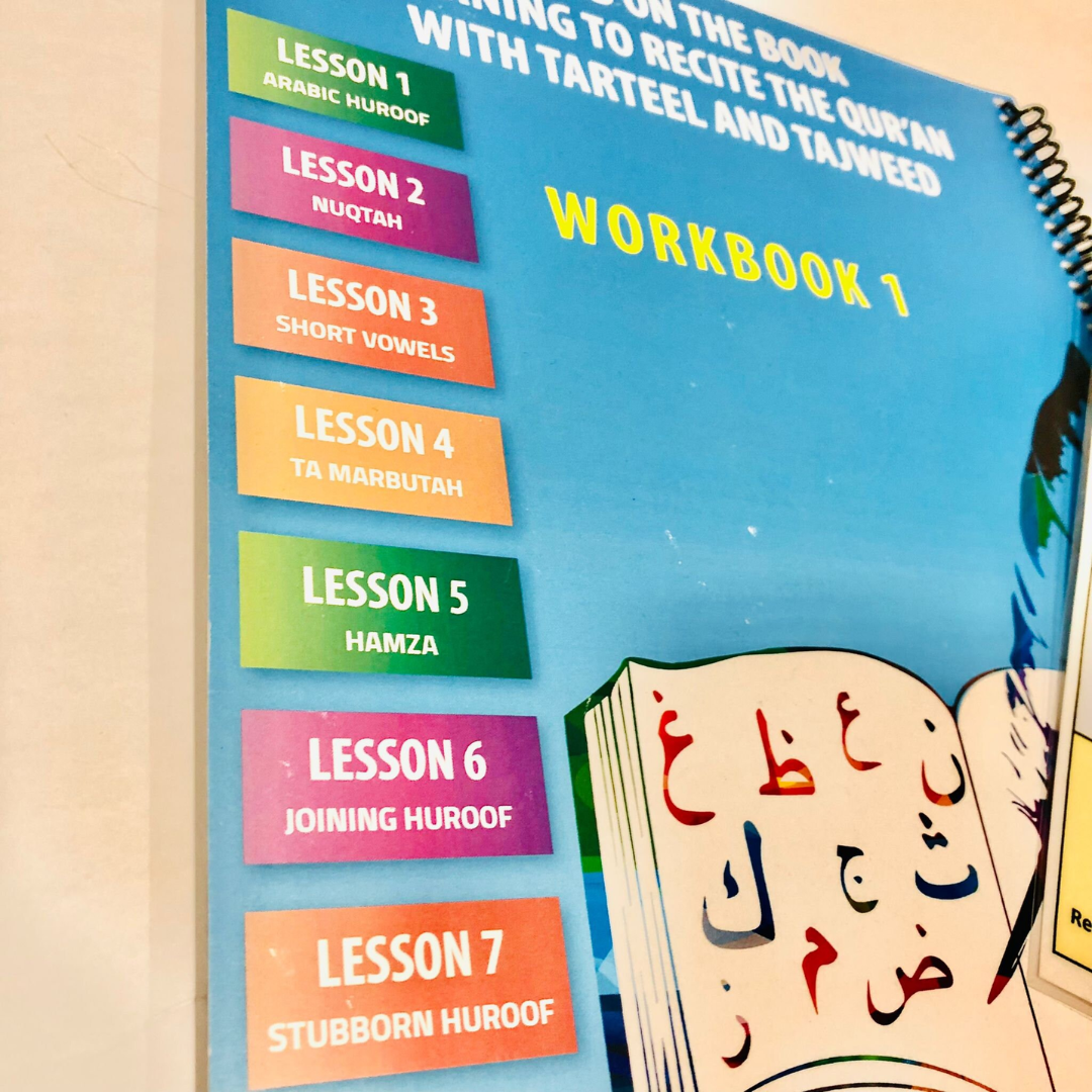 Quran Tarteel and Tajweed Activity Workbook, Quran Islamic Resources for Muslim Children