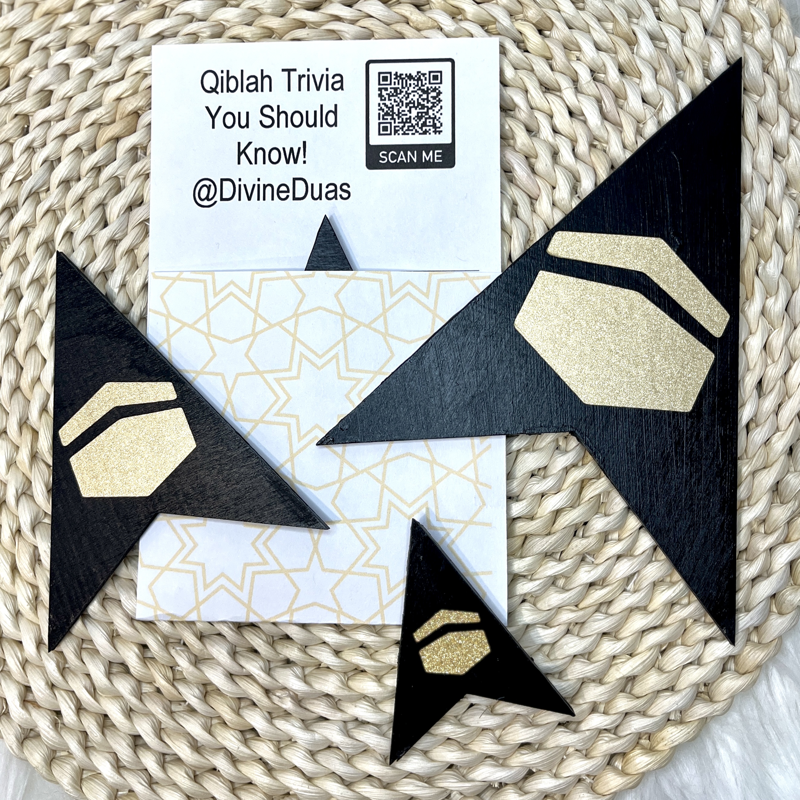 Qiblah Direction Arrow, Wooden Qibla, Wooden Wall Sticker, Prayer Direction Arrow, Salah Indicator, Kabah Direction Arrow