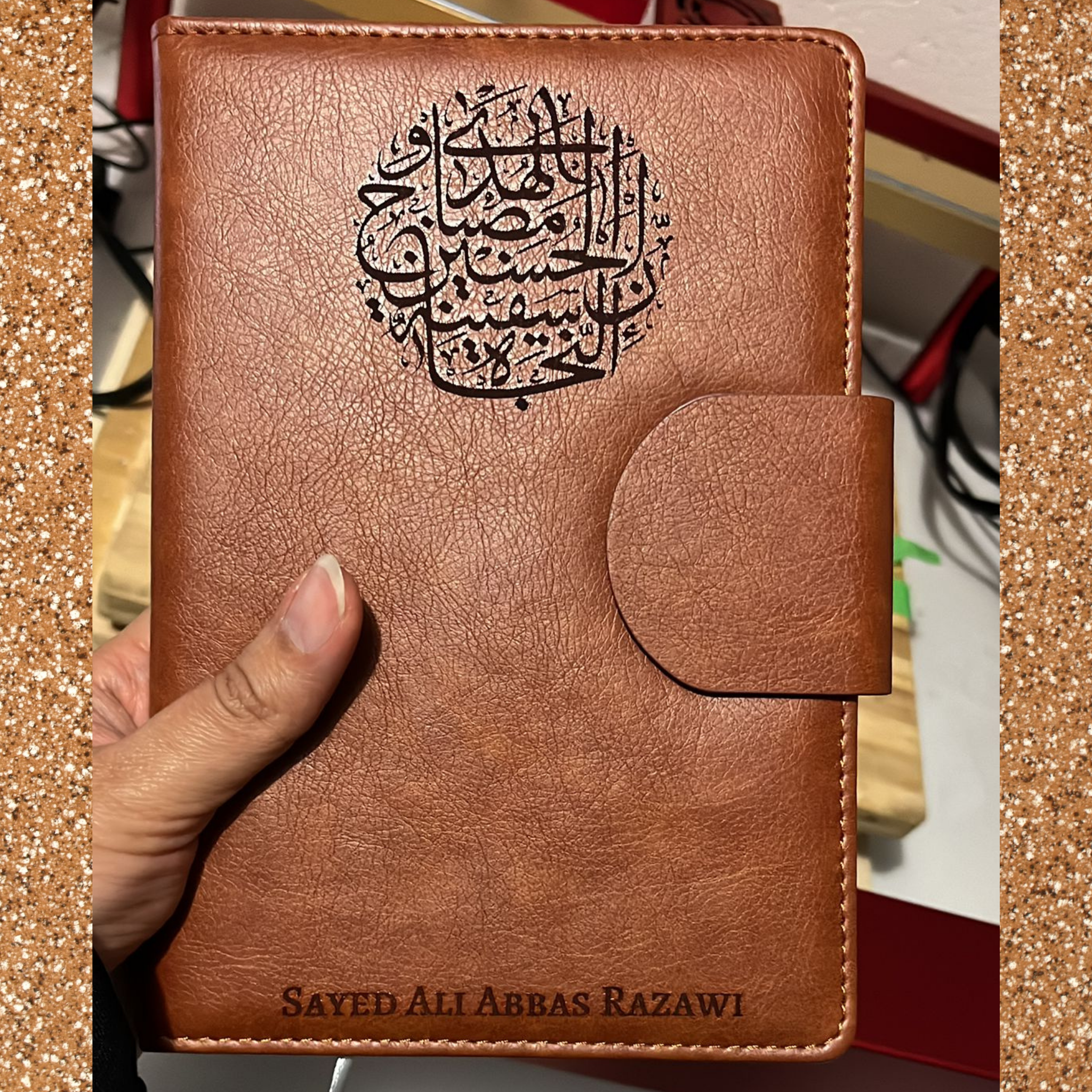 Custom Muslim Hajj Umrah Journal, Labbaik Ya Hussain Engraved Journal, Ahlulbayt, Muharram Speaker Gift, Shia Islamic Gift, Spiritual Majlis Note Book