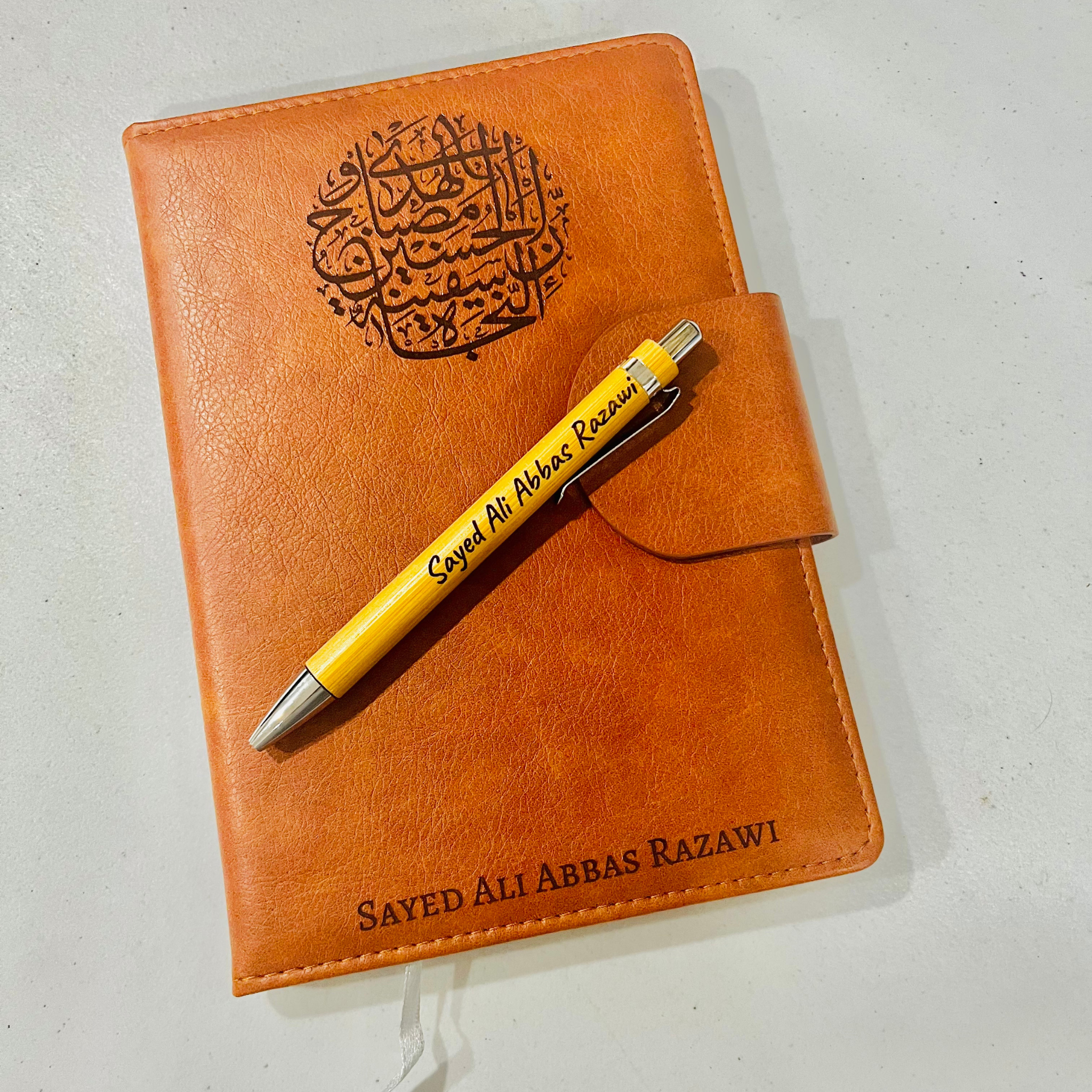 Custom Muslim Hajj Umrah Journal, Labbaik Ya Hussain Engraved Journal, Ahlulbayt, Muharram Speaker Gift, Shia Islamic Gift, Spiritual Majlis Note Book