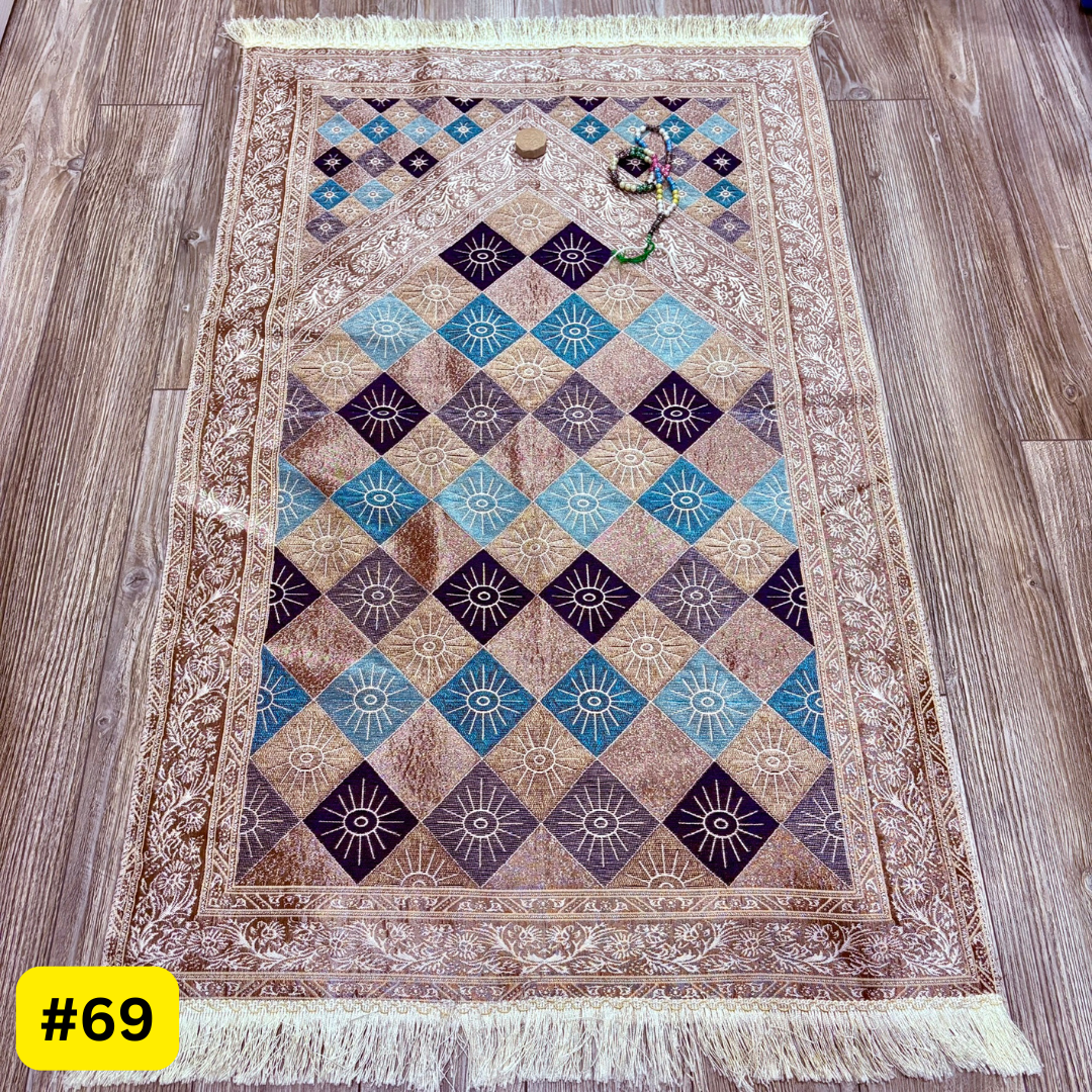 Prayer mat with Tasbeeh and Turbah Giftset for him