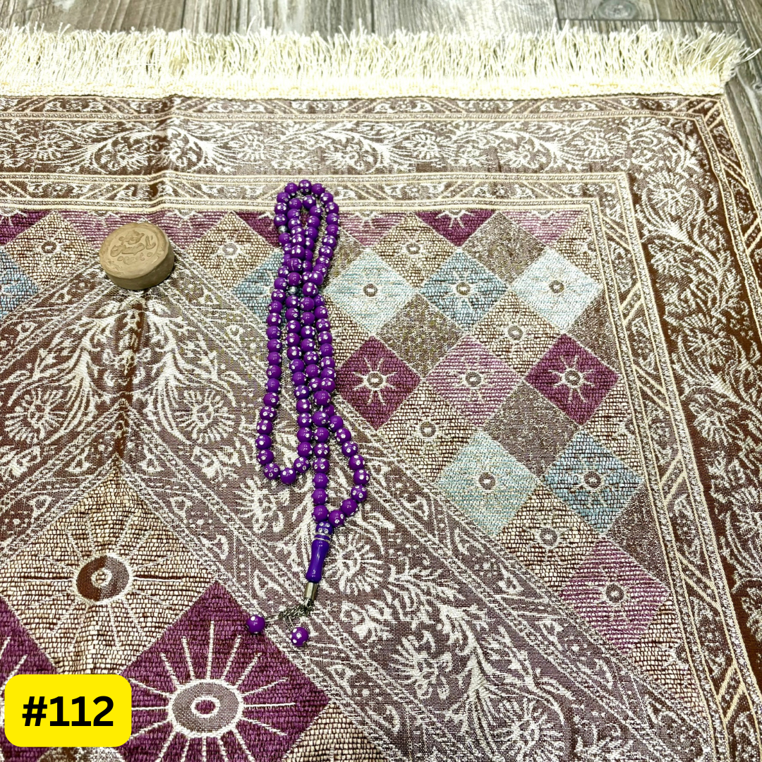 Prayer mat with Tasbeeh and Turbah Giftset for him