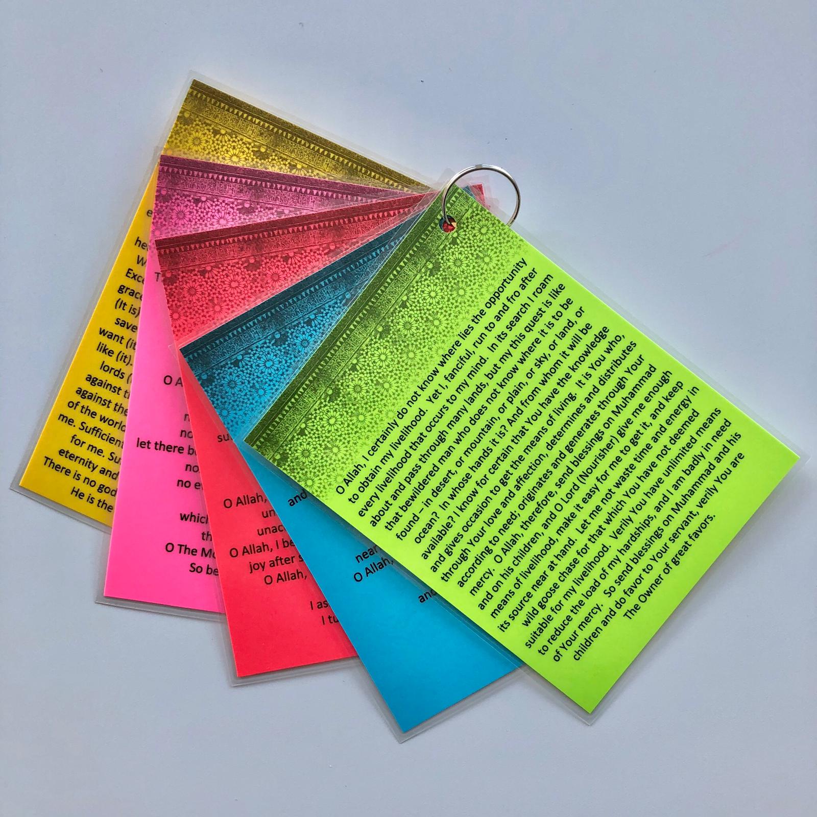 Duas after Salah, Short prayers after salah, Taqibaat Duas, Fajr Zohr Asr Maghrib Isha Dua, Dua Keyring Made in Canada