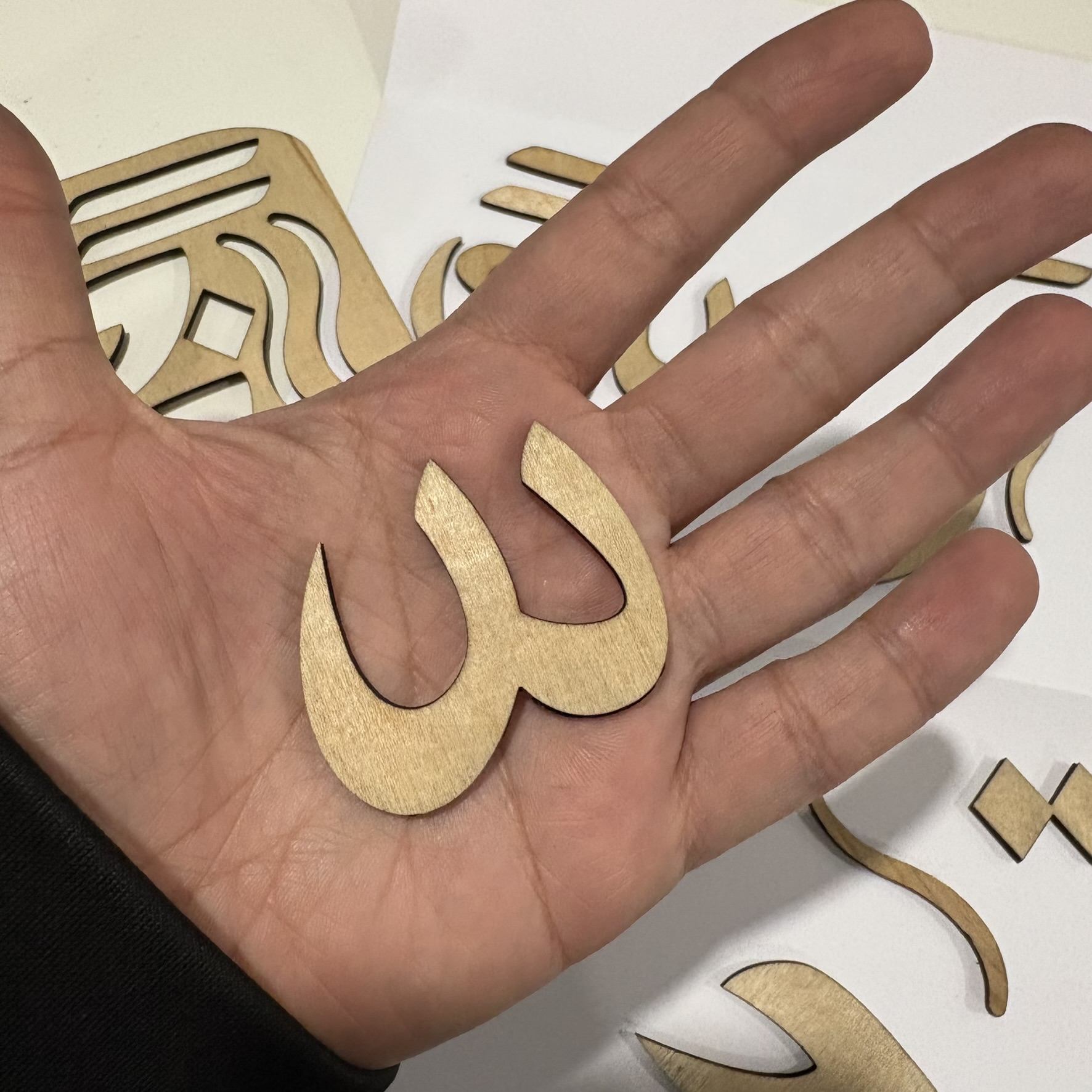 Alif Baa Wooden Harakah Gift for Toddler, Islamic Kids Education Learning Letter Position Harakat Pieces