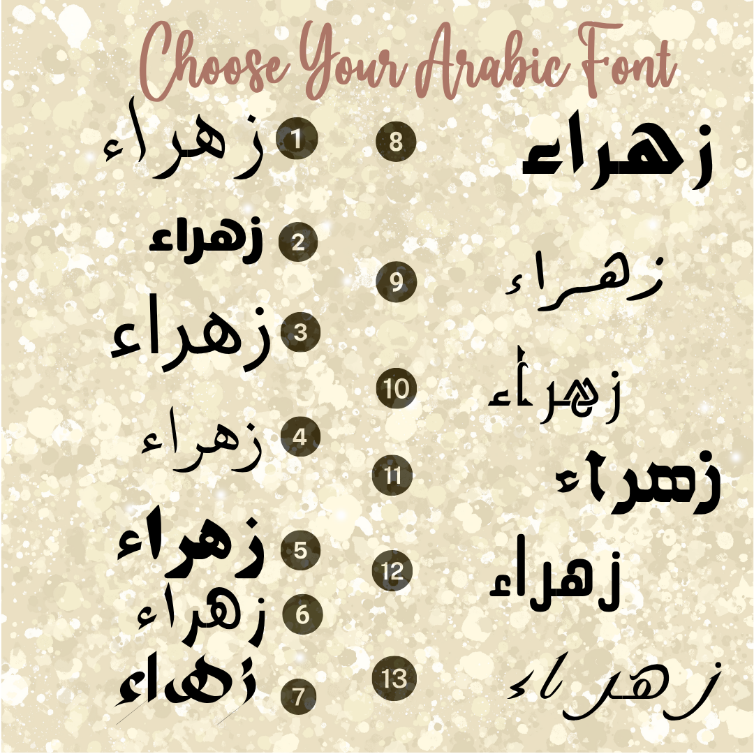 Zahra Vinyl Decal Sticker for Mugs, Bottles, Laptops, Cars, Tumblers, Glass