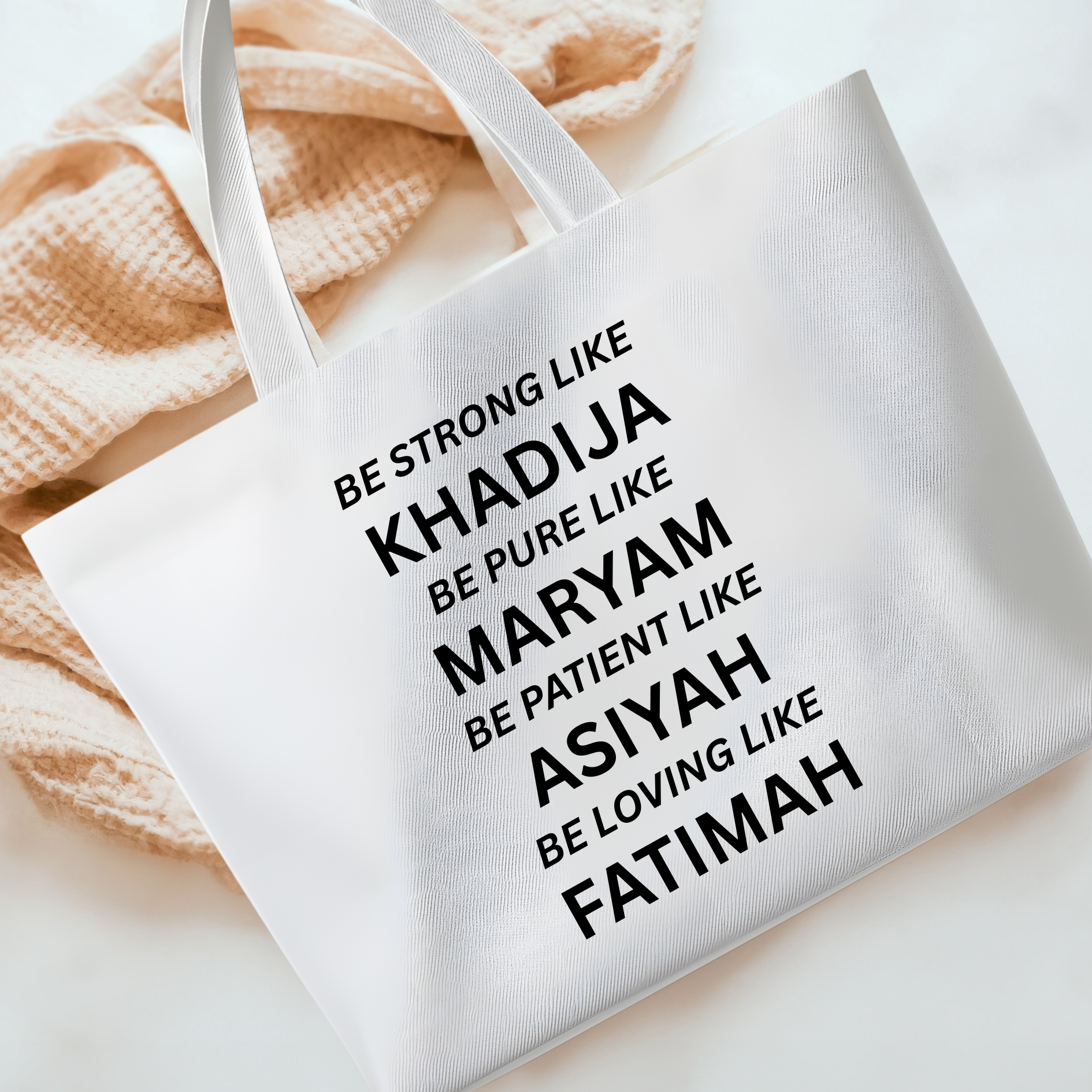 Muslim Women In Islamic History Motivational Tote Bag
