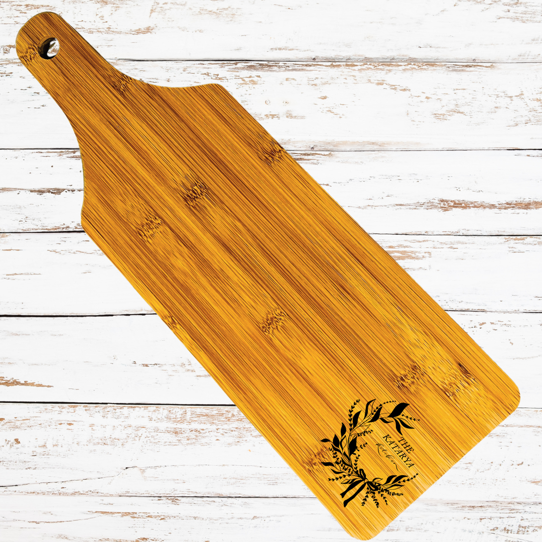 #1 Family Laser Engraved Charcuterie Serving Board Gift