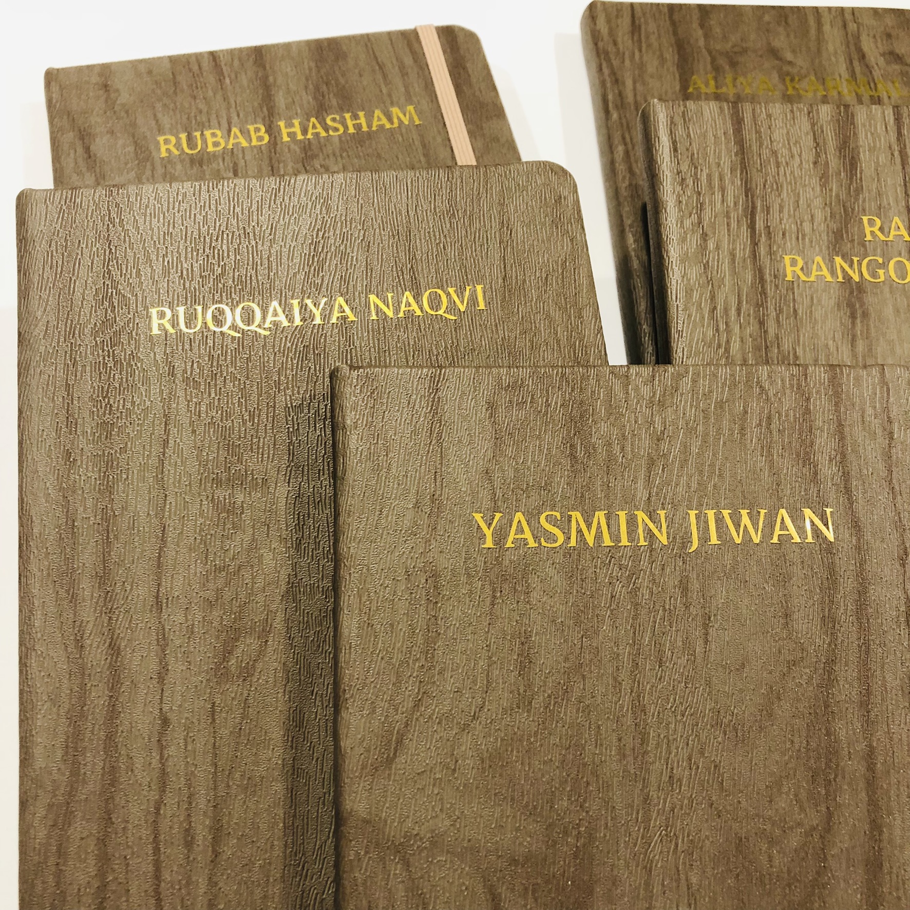 Custom Books with Gold Name and Pens