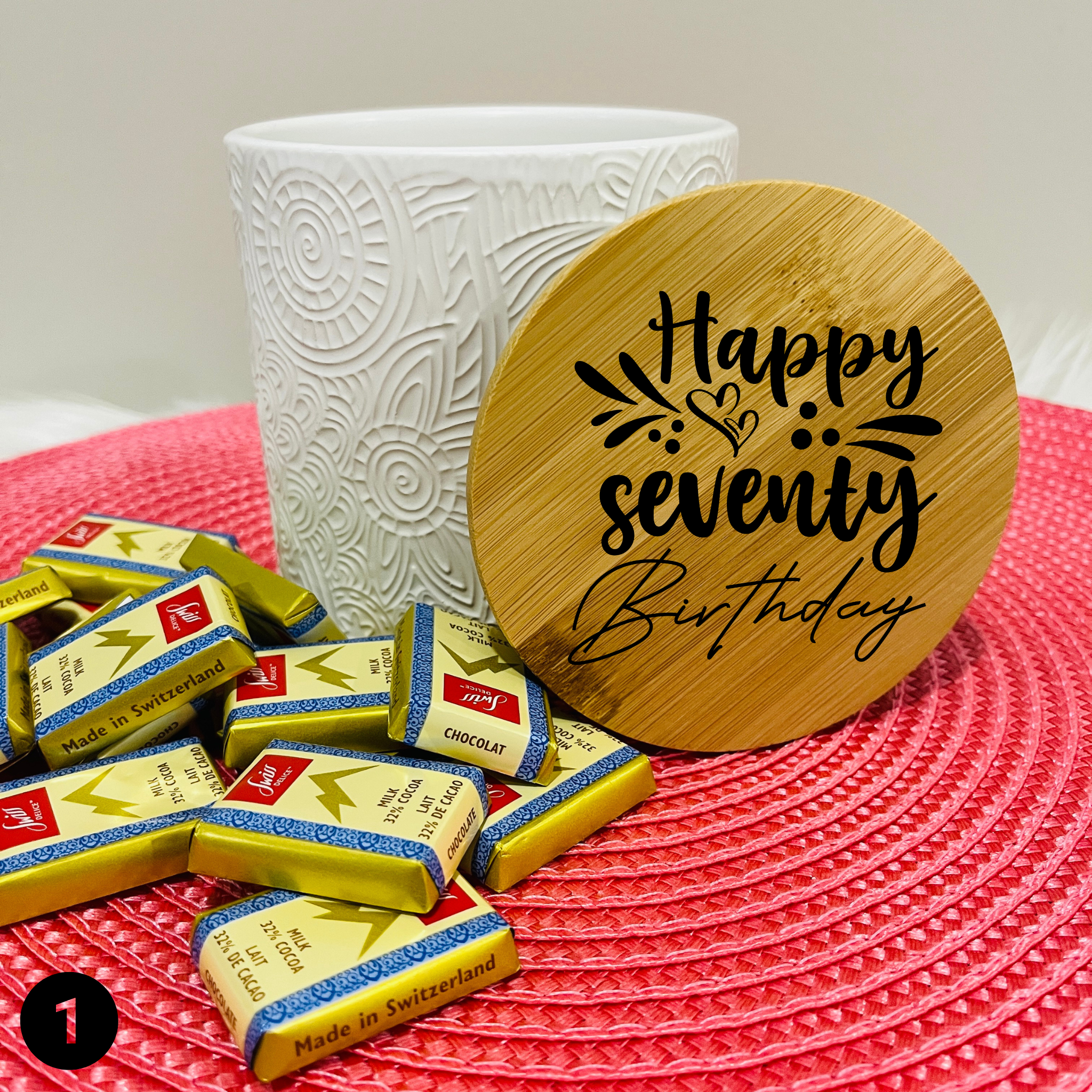 70th Birthday Treat Jar Gift