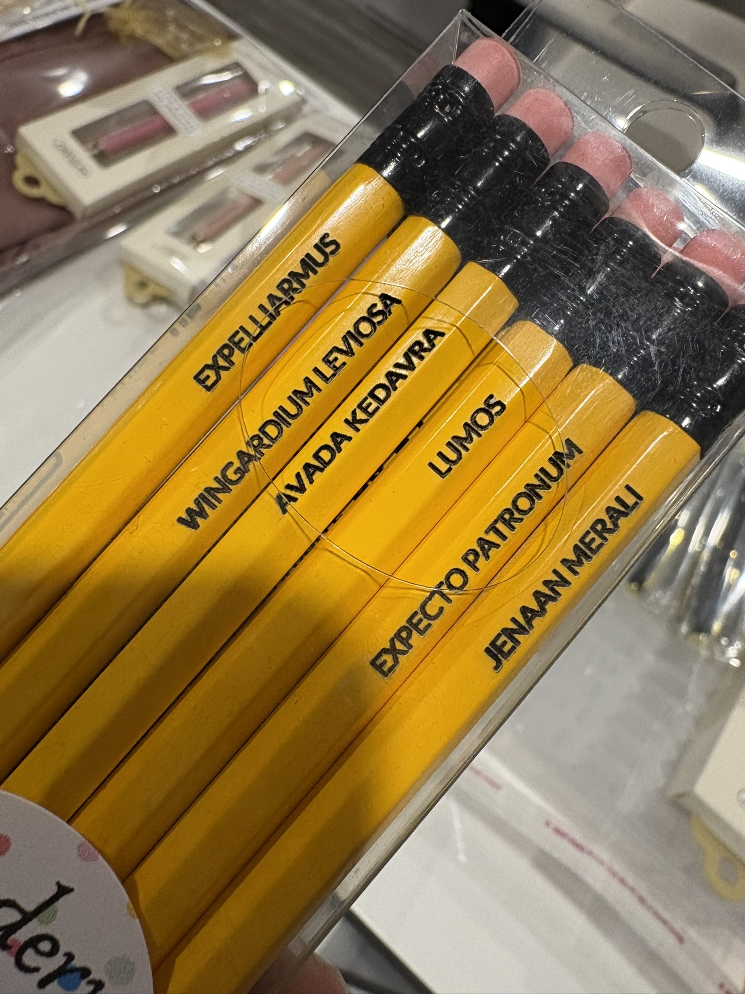 Custom Engraved Magic Spells Pencils